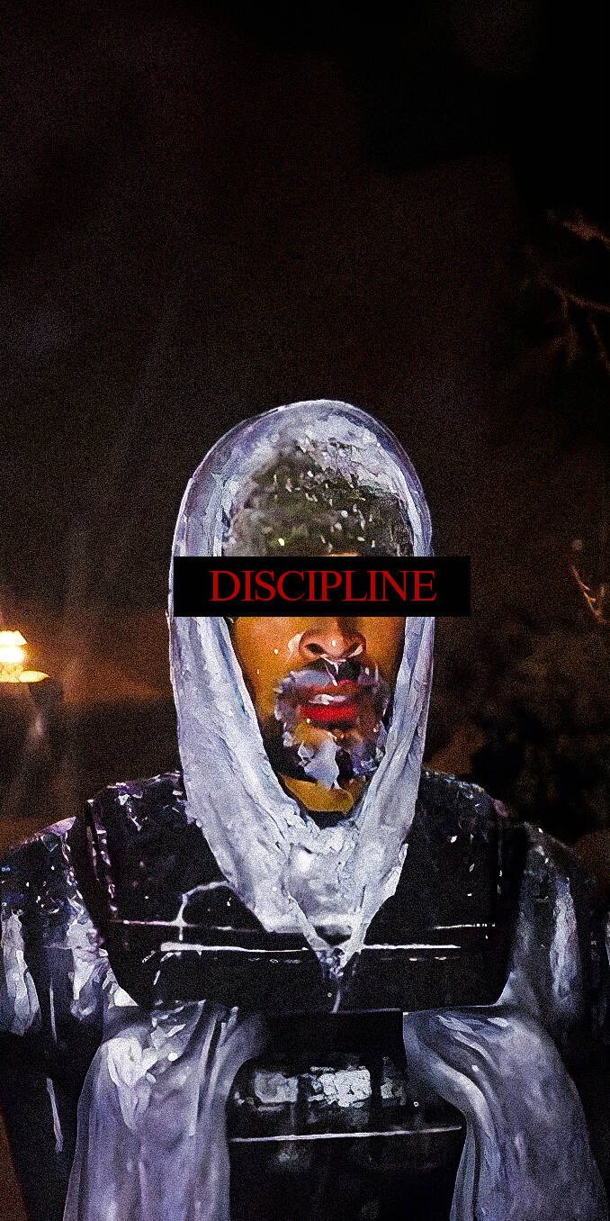 Man with hoodie with a discipline words on his face wallpaper | person man blanket face dark motivation discipline david goggins Man with hoodie with a discipline words on his face wallpaper