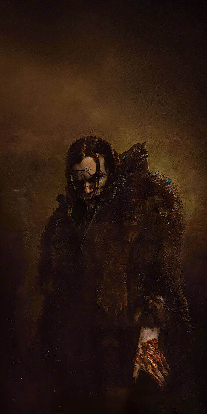 A dark, atmospheric wallpaper featuring actor Jacob Elordi as the Creature from the 2025 Guillermo del Toro film Frankenstein. He is depicted wearing a large, dark fur coat, with long, unkempt hair and a bloody hand, reflecting the character's journey of loneliness and survival after escaping his creator. This image captures the film's gritty, gothic horror aesthetic. Perfect for fans of classic literature, dark themes, and dramatic home screens. | movie fur gothic movie scene movies movie characters frankenstein movie character creature A dark, atmospheric wallpaper featuring actor Jacob Elordi as the Creature from the 2025 Guillermo del Toro film Frankenstein. He is depicted wearing a large, dark fur coat, with long, unkempt hair and a bloody hand, reflecting the character's journey of loneliness and survival after escaping his creator. This image captures the film's gritty, gothic horror aesthetic. Perfect for fans of classic literature, dark themes, and dramatic home screens.