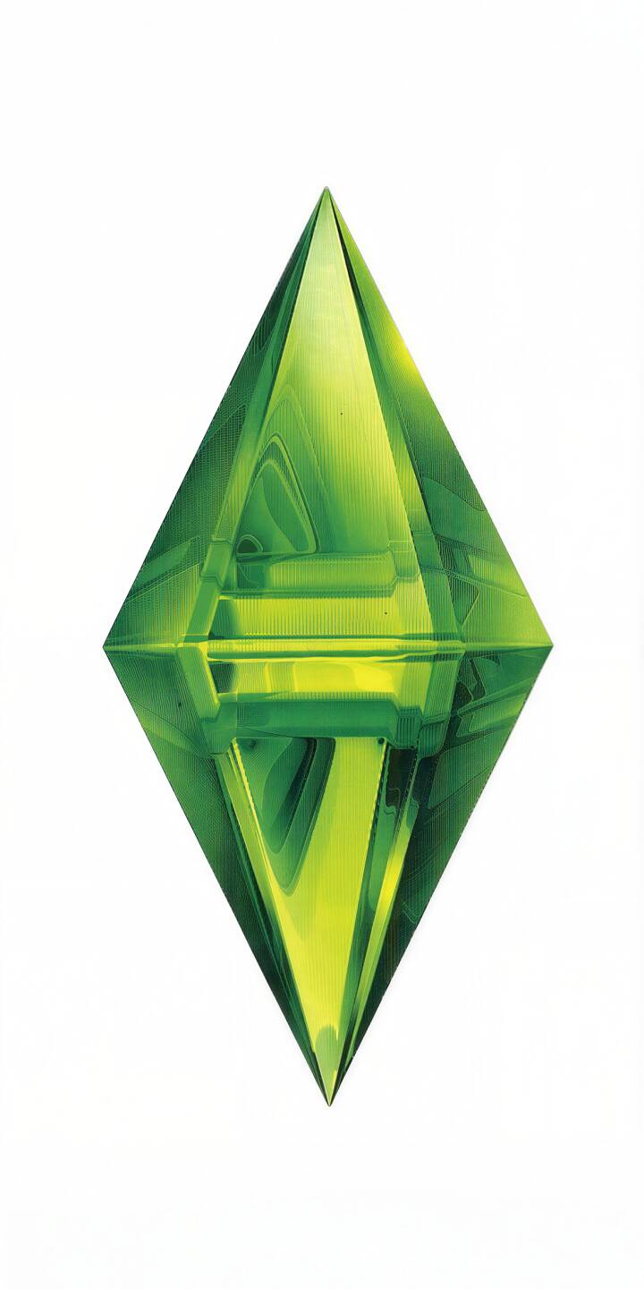 Enhance your iPhone with this vibrant Sims Plumbob 4K wallpaper, featuring the iconic green, multifaceted gem glowing brilliantly against a pristine white background. This captivating wallpaper perfectly captures the essence of the game, making it an ideal choice for fans. | video game iphone mobile the sims 4k wallpaper hd wallpaper sims plumbob gaming wallpaper sims plumbob green gem ea games Enhance your iPhone with this vibrant Sims Plumbob 4K wallpaper, featuring the iconic green, multifaceted gem glowing brilliantly against a pristine white background. This captivating wallpaper perfectly captures the essence of the game, making it an ideal choice for fans.