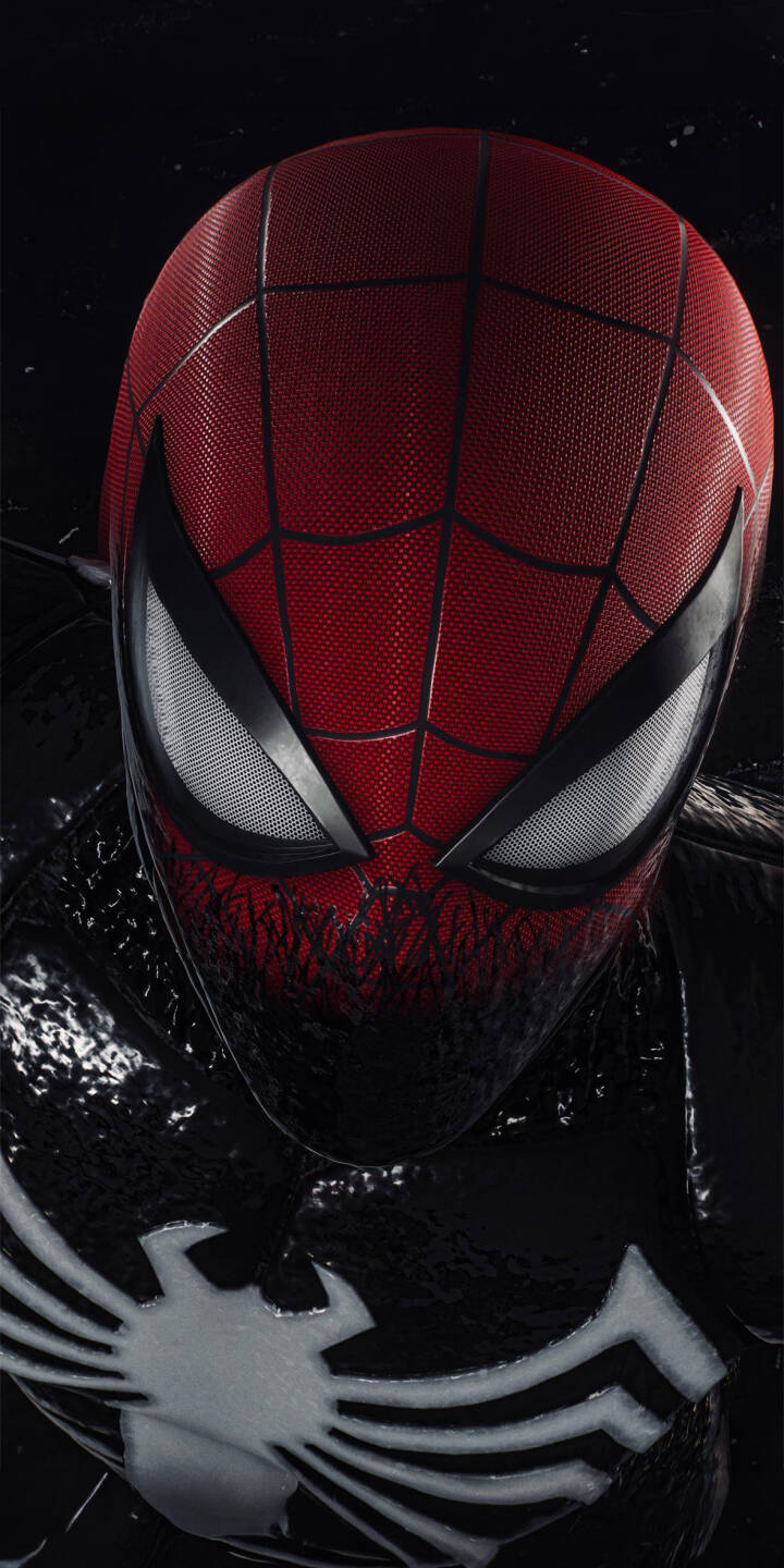 Immerse yourself in the stunning detail of this Spider-Man Symbiote Red Mask 4K wallpaper, featuring the iconic red mask with black webbing transitioning into the glossy black suit and its striking white spider emblem. This captivating wallpaper is perfect for your iPhone, bringing a powerful visual to your screen. | superhero marvel spiderman iphone venom black suit mobile 4k wallpaper hd wallpaper spider-man symbiote red mask Immerse yourself in the stunning detail of this Spider-Man Symbiote Red Mask 4K wallpaper, featuring the iconic red mask with black webbing transitioning into the glossy black suit and its striking white spider emblem. This captivating wallpaper is perfect for your iPhone, bringing a powerful visual to your screen.