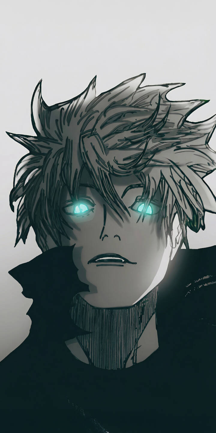 This stunning Fantasy Anime Guy wallpaper features intense glowing blue eyes and spiky hair, perfect for an iPhone 4K display. Enhance your device with this captivating monochrome wallpaper, showcasing a mysterious character in dark attire. | iphone cool wallpaper spiky hair anime character mobile digital art 4k wallpaper hd wallpaper glowing eyes monochrome dark art fantasy anime guy This stunning Fantasy Anime Guy wallpaper features intense glowing blue eyes and spiky hair, perfect for an iPhone 4K display. Enhance your device with this captivating monochrome wallpaper, showcasing a mysterious character in dark attire.