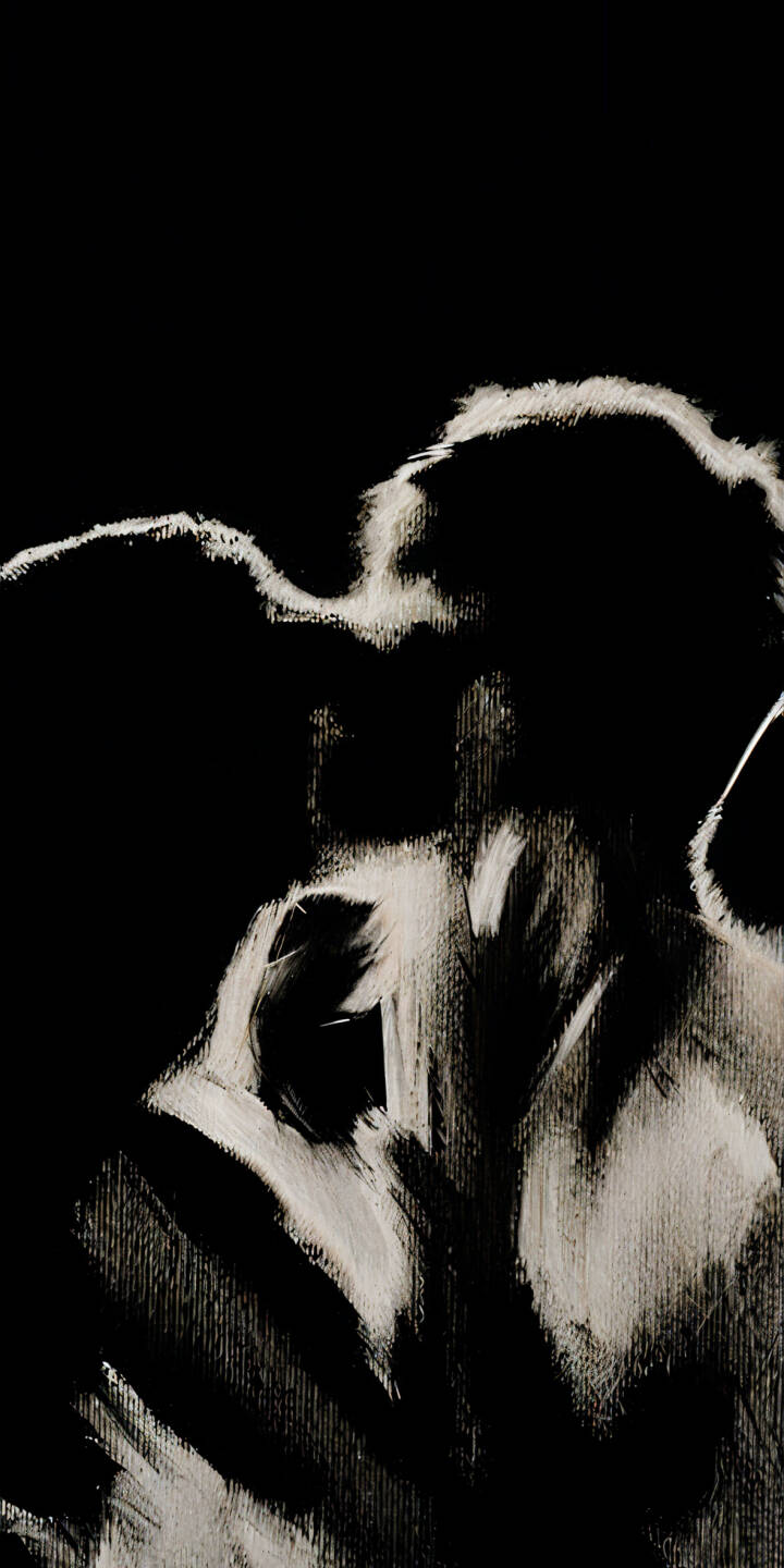 Discover this captivating Abstract Kiss 4K wallpaper, featuring dramatic white brushstrokes against a deep black background, perfectly capturing a romantic embrace. This stunning wallpaper is ideal for personalizing your iPhone, offering a unique and artistic flair to your device. | iphone black and white painting style mobile 4k wallpaper hd wallpaper couple wallpaper minimalist wallpaper artistic wallpaper love wallpaper abstract kiss romantic embrace Discover this captivating Abstract Kiss 4K wallpaper, featuring dramatic white brushstrokes against a deep black background, perfectly capturing a romantic embrace. This stunning wallpaper is ideal for personalizing your iPhone, offering a unique and artistic flair to your device.