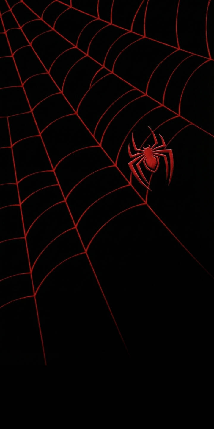Elevate your iPhone with this stunning Miles Morales Spider-Man 4K wallpaper, featuring a minimalist red spider emblem against a sleek black background and subtle red web lines. This vibrant wallpaper provides a striking visual for any fan. | superhero marvel iphone minimalist spidey miles morales black background mobile 4k wallpaper hd wallpaper red spider spider-man Elevate your iPhone with this stunning Miles Morales Spider-Man 4K wallpaper, featuring a minimalist red spider emblem against a sleek black background and subtle red web lines. This vibrant wallpaper provides a striking visual for any fan.