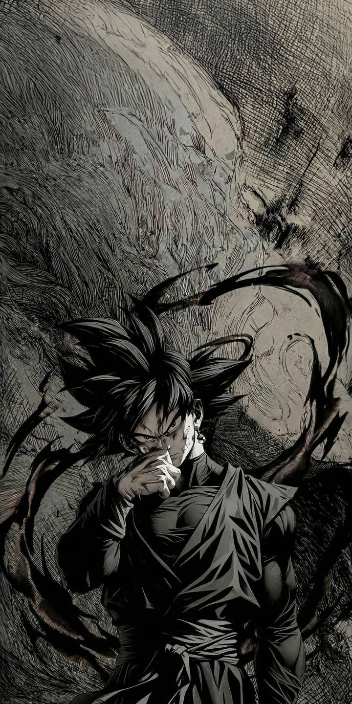 Immerse your iPhone in the dark elegance of this Goku Black 4K wallpaper, featuring the iconic villain in a striking manga-style artwork with a menacing expression and swirling dark aura. This high-resolution wallpaper captures the intense, cross-hatched detail, making it the perfect dramatic backdrop for your device. | iphone villain goku mobile 4k wallpaper hd wallpaper anime wallpaper dark aesthetic dragon ball super manga style goku black zamasu Immerse your iPhone in the dark elegance of this Goku Black 4K wallpaper, featuring the iconic villain in a striking manga-style artwork with a menacing expression and swirling dark aura. This high-resolution wallpaper captures the intense, cross-hatched detail, making it the perfect dramatic backdrop for your device.