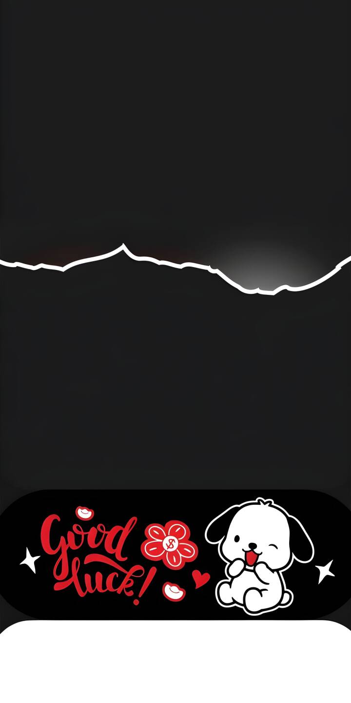 The adorable Pochacco winks playfully with its tongue out, next to a vibrant red 'Good Luck!' message in this charming 4K wallpaper for iPhone. This sweet minimalist wallpaper, featuring small hearts and stars on a dark background, is perfect for a cheerful phone background. | cartoon aesthetic cute iphone minimalist wallpaper mobile 4k wallpaper hd wallpaper sanrio good luck pochacco The adorable Pochacco winks playfully with its tongue out, next to a vibrant red 'Good Luck!' message in this charming 4K wallpaper for iPhone. This sweet minimalist wallpaper, featuring small hearts and stars on a dark background, is perfect for a cheerful phone background.