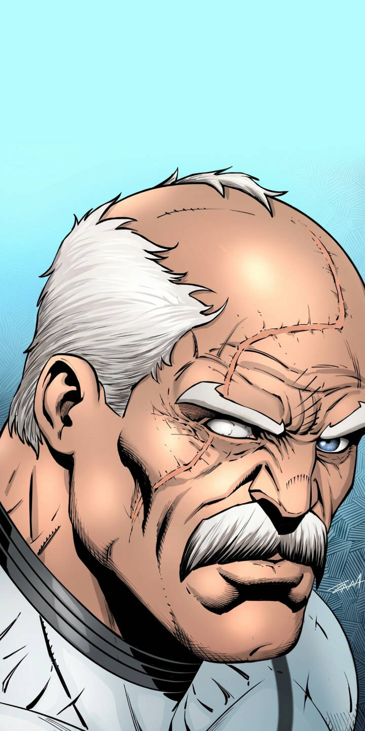 Deep facial scars etch a history of battles across the stern face of this grumpy old man in a striking 4K wallpaper, featuring his piercing blue eye and white hair. This powerful comic-style image is a must-have wallpaper for iPhone, perfect for those who appreciate character and intensity. | iphone wallpaper mobile comic art 4k wallpaper hd wallpaper intense comic character old man grumpy man scarred man aged Deep facial scars etch a history of battles across the stern face of this grumpy old man in a striking 4K wallpaper, featuring his piercing blue eye and white hair. This powerful comic-style image is a must-have wallpaper for iPhone, perfect for those who appreciate character and intensity.