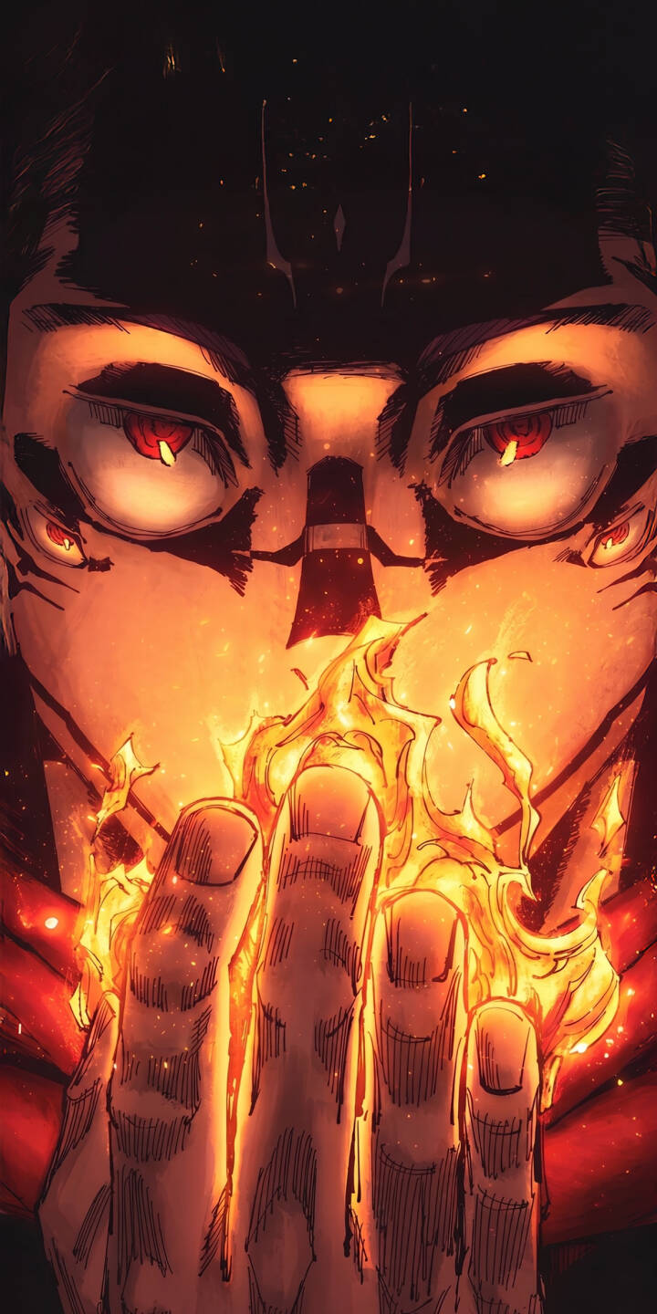 A fiery glow illuminates the intense crimson red eyes and powerful face markings of Uchiha Madara, as he deftly holds swirling flames in his hand within this dramatic 4K anime wallpaper—a striking wallpaper for iPhone users seeking powerful imagery. | dark fire anime iphone uchiha wallpaper mobile 4k wallpaper hd wallpaper glowing eyes epic madara A fiery glow illuminates the intense crimson red eyes and powerful face markings of Uchiha Madara, as he deftly holds swirling flames in his hand within this dramatic 4K anime wallpaper—a striking wallpaper for iPhone users seeking powerful imagery.
