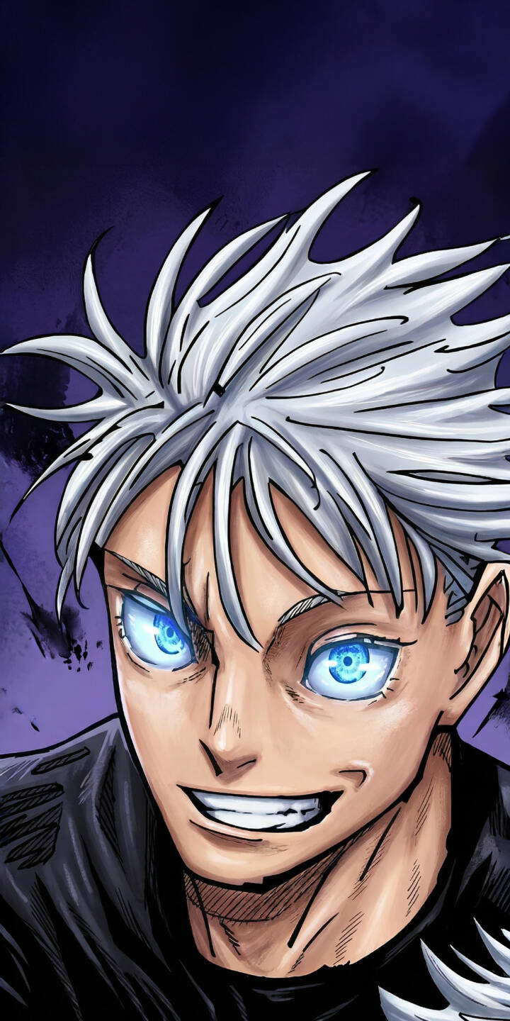 Striking blue eyes blaze with intense energy, framed by Satoru Gojo's signature white hair against a dark, mystical background in this captivating 4K wallpaper. This dynamic anime wallpaper is a perfect fit for any iPhone, bringing the power of Jujutsu Kaisen right to your screen. | anime iphone wallpaper gojo white hair mobile 4k wallpaper hd wallpaper glowing eyes sorcerer jujutsu kaisen satoru gojo Striking blue eyes blaze with intense energy, framed by Satoru Gojo's signature white hair against a dark, mystical background in this captivating 4K wallpaper. This dynamic anime wallpaper is a perfect fit for any iPhone, bringing the power of Jujutsu Kaisen right to your screen.