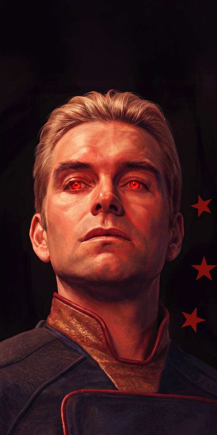 Homelander's piercing red eyes glow ominously, fixated with an intense gaze against a dark background that subtly features the iconic red stars. This stunning 4K wallpaper for iPhone is an essential Homelander wallpaper for fans of the dark superhero series. | the boys dark superhero homelander iphone wallpaper tv series red eyes mobile 4k wallpaper hd wallpaper vought Homelander's piercing red eyes glow ominously, fixated with an intense gaze against a dark background that subtly features the iconic red stars. This stunning 4K wallpaper for iPhone is an essential Homelander wallpaper for fans of the dark superhero series.