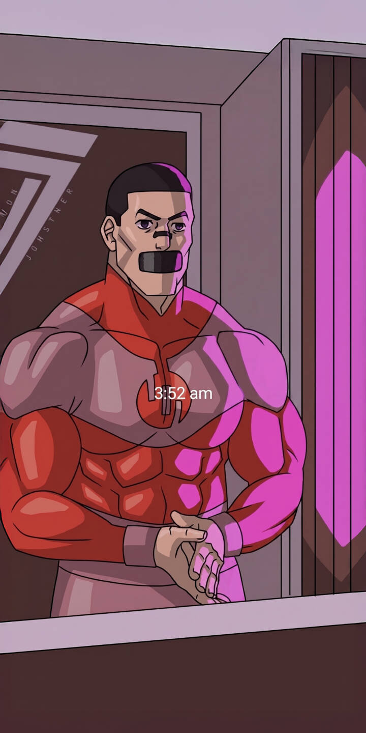 Black tape covers Invincible's mouth, giving him a muted yet determined look as he stands in his iconic red and gray suit, strikingly lit by purple tones, in this compelling 4K wallpaper. This unique Invincible wallpaper is a must-have for iPhone users seeking a distinctive superhero background. | iphone wallpaper comic invincible mobile 4k wallpaper hd wallpaper purple light viltrumite mark grayson gagged Black tape covers Invincible's mouth, giving him a muted yet determined look as he stands in his iconic red and gray suit, strikingly lit by purple tones, in this compelling 4K wallpaper. This unique Invincible wallpaper is a must-have for iPhone users seeking a distinctive superhero background.