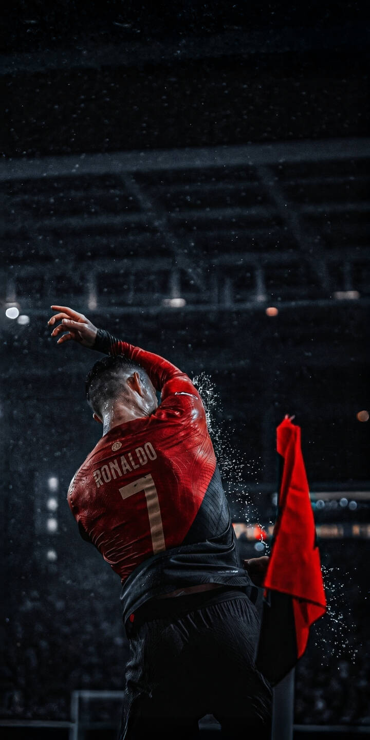 Water droplets glisten as they burst off Cristiano Ronaldo's iconic red jersey and number 7, captured in this dynamic 4K wallpaper, making it a must-have wallpaper for iPhone sports enthusiasts. | football iphone ronaldo soccer dynamic wallpaper cr7 cristiano ronaldo mobile wet 4k wallpaper hd wallpaper Water droplets glisten as they burst off Cristiano Ronaldo's iconic red jersey and number 7, captured in this dynamic 4K wallpaper, making it a must-have wallpaper for iPhone sports enthusiasts.