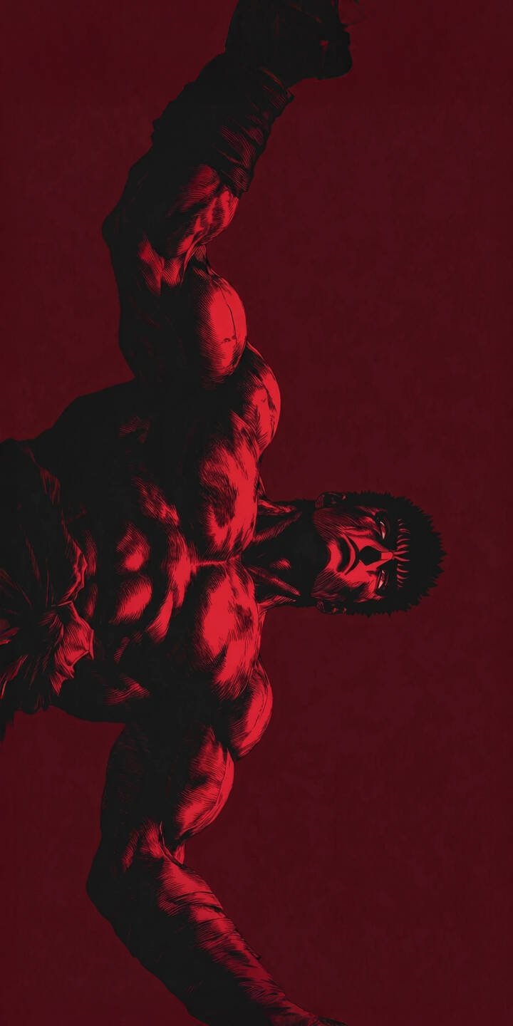 Against a striking backdrop of deep crimson, Guts' powerful physique is illuminated, his mouth open in a fierce roar in this intense 4K wallpaper. This dynamic Berserk wallpaper is a must-have for any iPhone showcasing epic dark fantasy. | anime manga iphone wallpaper guts berserk mobile rage 4k wallpaper hd wallpaper dark fantasy crimson Against a striking backdrop of deep crimson, Guts' powerful physique is illuminated, his mouth open in a fierce roar in this intense 4K wallpaper. This dynamic Berserk wallpaper is a must-have for any iPhone showcasing epic dark fantasy.