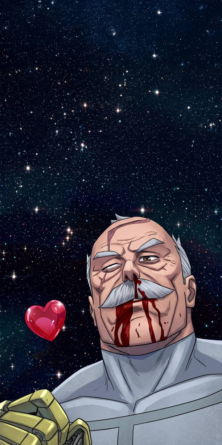Blood streaks down Omni-Man's face, his eye swollen and a vibrant red heart floating nearby, set against a dazzling cosmic backdrop in this striking 4K wallpaper — an intense wallpaper perfect for your iPhone. | dark blood space iphone wallpaper comic invincible mobile emotional 4k wallpaper hd wallpaper omni-man Blood streaks down Omni-Man's face, his eye swollen and a vibrant red heart floating nearby, set against a dazzling cosmic backdrop in this striking 4K wallpaper — an intense wallpaper perfect for your iPhone.