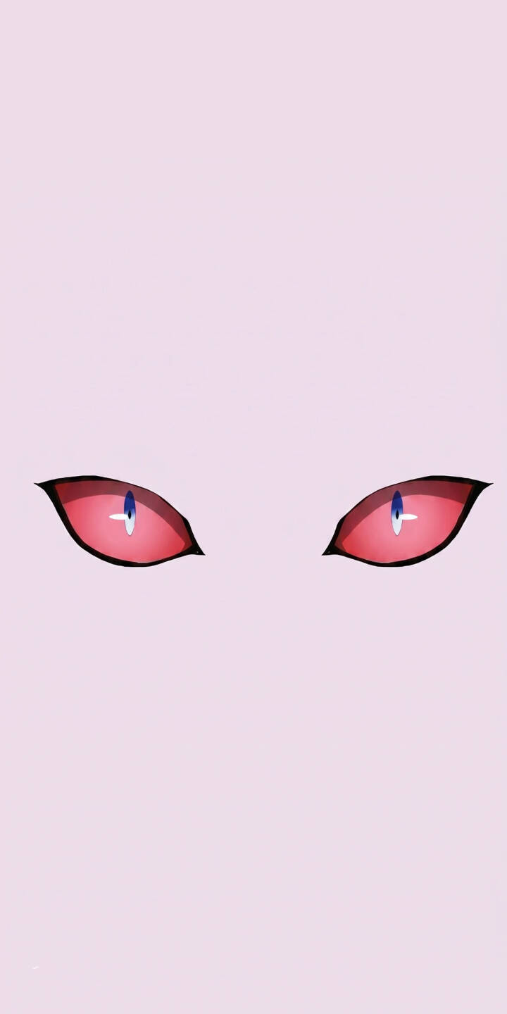 Intense crimson eyes with piercing blue pupils glare from a minimalist light pink background in this striking 4K wallpaper — an eye-catching wallpaper for iPhone users. | aesthetic iphone minimalist wallpaper red eyes mobile anime eyes 4k wallpaper hd wallpaper glowing eyes pink background stylized eyes Intense crimson eyes with piercing blue pupils glare from a minimalist light pink background in this striking 4K wallpaper — an eye-catching wallpaper for iPhone users.