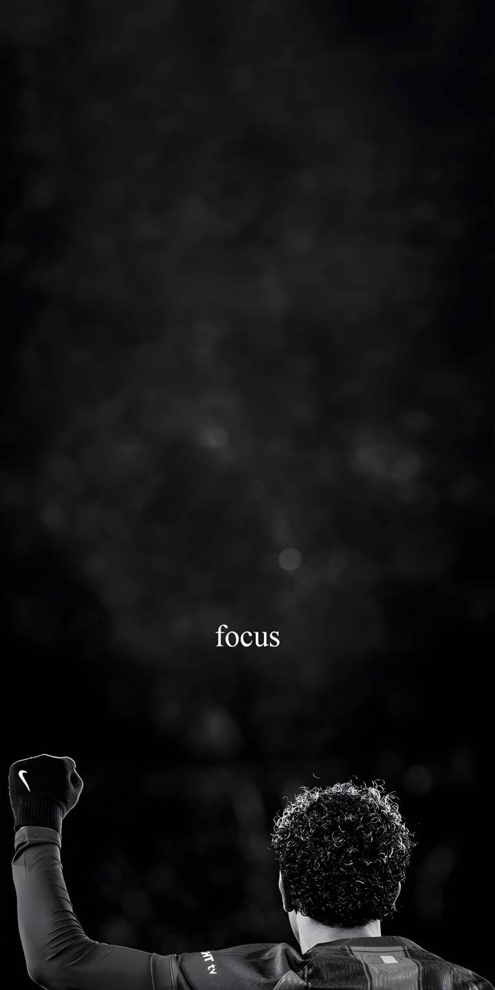 The bold word 'focus' is centrally placed above an athlete's raised, clenched fist, sporting a Nike glove against a dark, minimalistic background in this powerful 4K wallpaper—a perfect motivational wallpaper for iPhone. | sports athlete motivational focus nike iphone wallpaper black and white mobile 4k wallpaper hd wallpaper monochrome The bold word 'focus' is centrally placed above an athlete's raised, clenched fist, sporting a Nike glove against a dark, minimalistic background in this powerful 4K wallpaper—a perfect motivational wallpaper for iPhone.