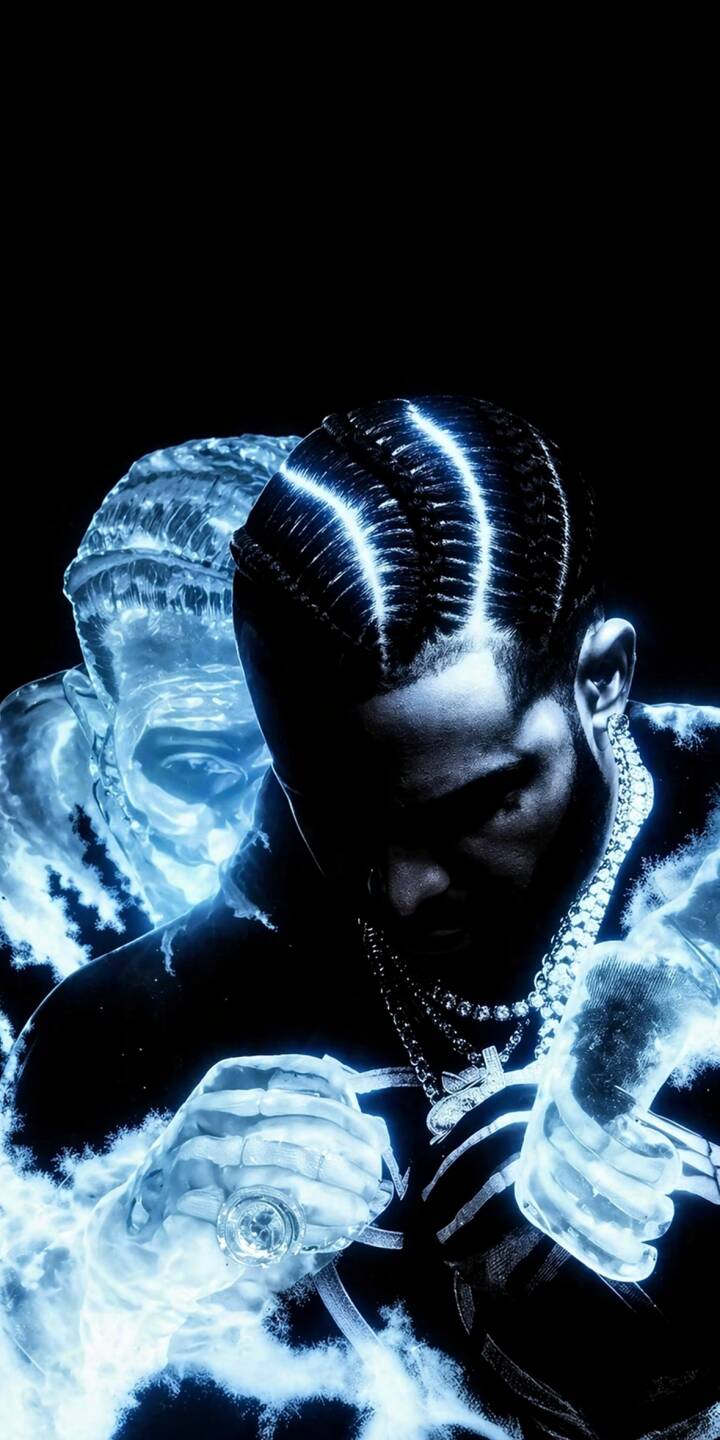 Luminous blue energy emanates from Pop Smoke's iconic braided hair and icy aura in this stunning 4K wallpaper. This dynamic wallpaper, featuring his sparkling diamond chains, is perfect for iPhone devices. | rapper iphone wallpaper hip hop mobile glowing blue aesthetic 4k wallpaper hd wallpaper pop smoke icy Luminous blue energy emanates from Pop Smoke's iconic braided hair and icy aura in this stunning 4K wallpaper. This dynamic wallpaper, featuring his sparkling diamond chains, is perfect for iPhone devices.