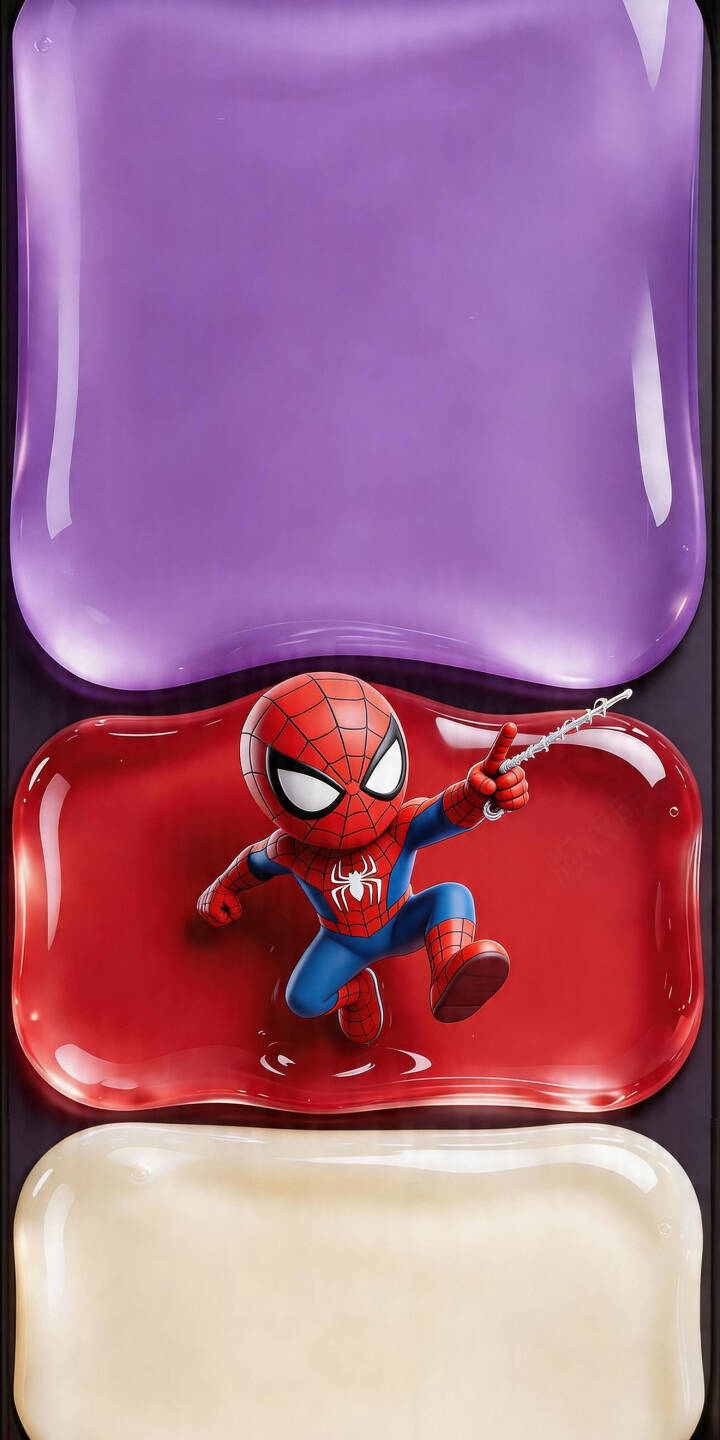 Chibi Spider-Man springs into action, launching a web from a glossy red liquid surface in this vibrant 4K wallpaper. This dynamic and adorable wallpaper is perfect for any iPhone fan. | marvel cute colorful spiderman iphone wallpaper chibi mobile 4k wallpaper hd wallpaper spider-man Chibi Spider-Man springs into action, launching a web from a glossy red liquid surface in this vibrant 4K wallpaper. This dynamic and adorable wallpaper is perfect for any iPhone fan.
