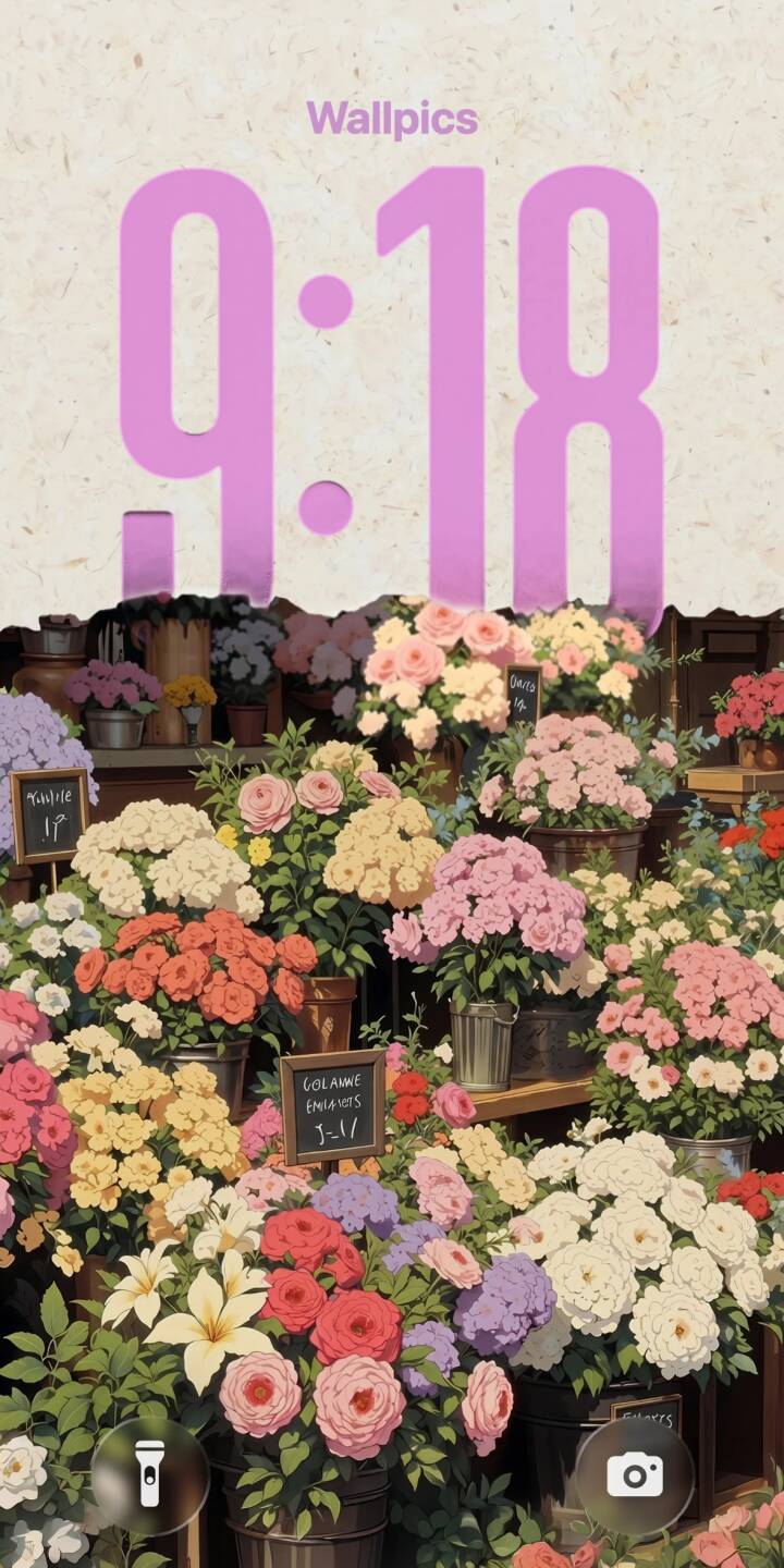 An explosion of colorful blooms fills every corner of this vibrant 4K wallpaper, featuring an array of pink, orange, and yellow flowers in a charming market display — an ideal wallpaper for your iPhone. | aesthetic flowers illustration colorful iphone wallpaper vibrant mobile 4k wallpaper hd wallpaper floral art flower market An explosion of colorful blooms fills every corner of this vibrant 4K wallpaper, featuring an array of pink, orange, and yellow flowers in a charming market display — an ideal wallpaper for your iPhone.