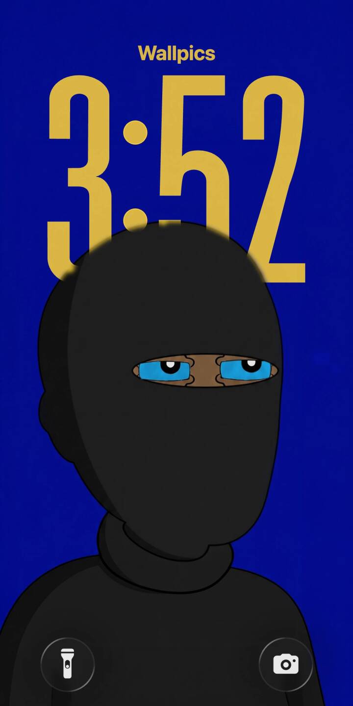 Vibrant blue eyes glow intensely from behind a sleek black mask in this captivating 4K wallpaper. This unique abstract character design makes for an eye-catching iPhone wallpaper. | aesthetic iphone minimalist wallpaper blue eyes mobile 4k wallpaper hd wallpaper vector art balaclava masked figure abstract character Vibrant blue eyes glow intensely from behind a sleek black mask in this captivating 4K wallpaper. This unique abstract character design makes for an eye-catching iPhone wallpaper.
