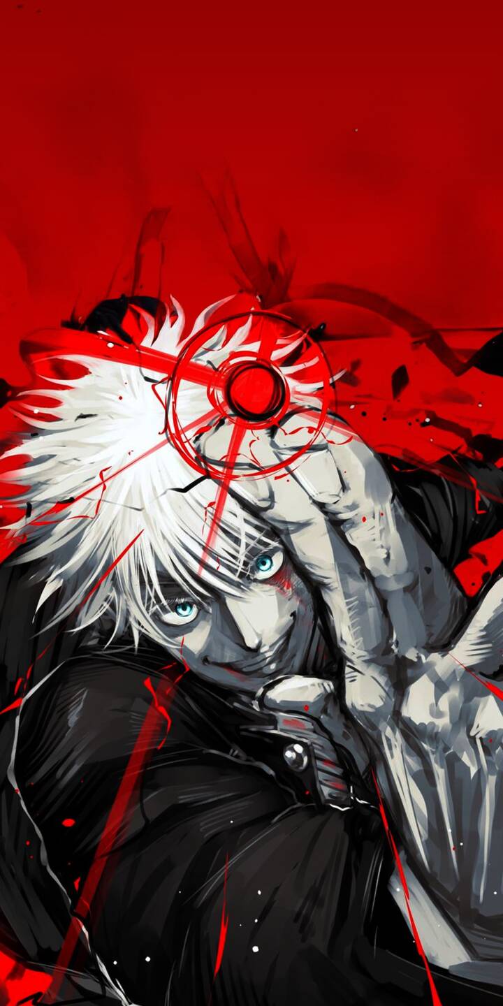 Gojo Satoru's piercing blue eyes and sinister smirk dominate this dynamic 4K wallpaper, featuring his outstretched hand with a red energy ring against a striking crimson background — a perfect iPhone wallpaper for Jujutsu Kaisen fans. | anime iphone wallpaper blue eyes mobile 4k wallpaper hd wallpaper red background dark aesthetic sorcerer gojo satoru jujutsu kaisen Gojo Satoru's piercing blue eyes and sinister smirk dominate this dynamic 4K wallpaper, featuring his outstretched hand with a red energy ring against a striking crimson background — a perfect iPhone wallpaper for Jujutsu Kaisen fans.