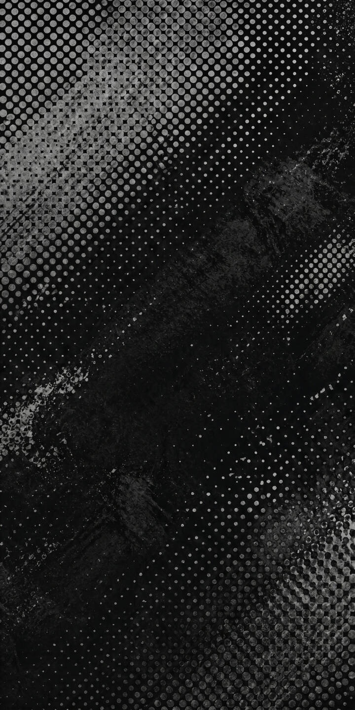 Sweeping diagonal patterns of fine grayscale halftone dots blend seamlessly with a dark, grungy texture in this captivating 4K wallpaper. This dynamic abstract wallpaper is perfect for personalizing your iPhone. | dark pattern iphone abstract wallpaper texture mobile 4k wallpaper hd wallpaper monochrome grunge halftone Sweeping diagonal patterns of fine grayscale halftone dots blend seamlessly with a dark, grungy texture in this captivating 4K wallpaper. This dynamic abstract wallpaper is perfect for personalizing your iPhone.