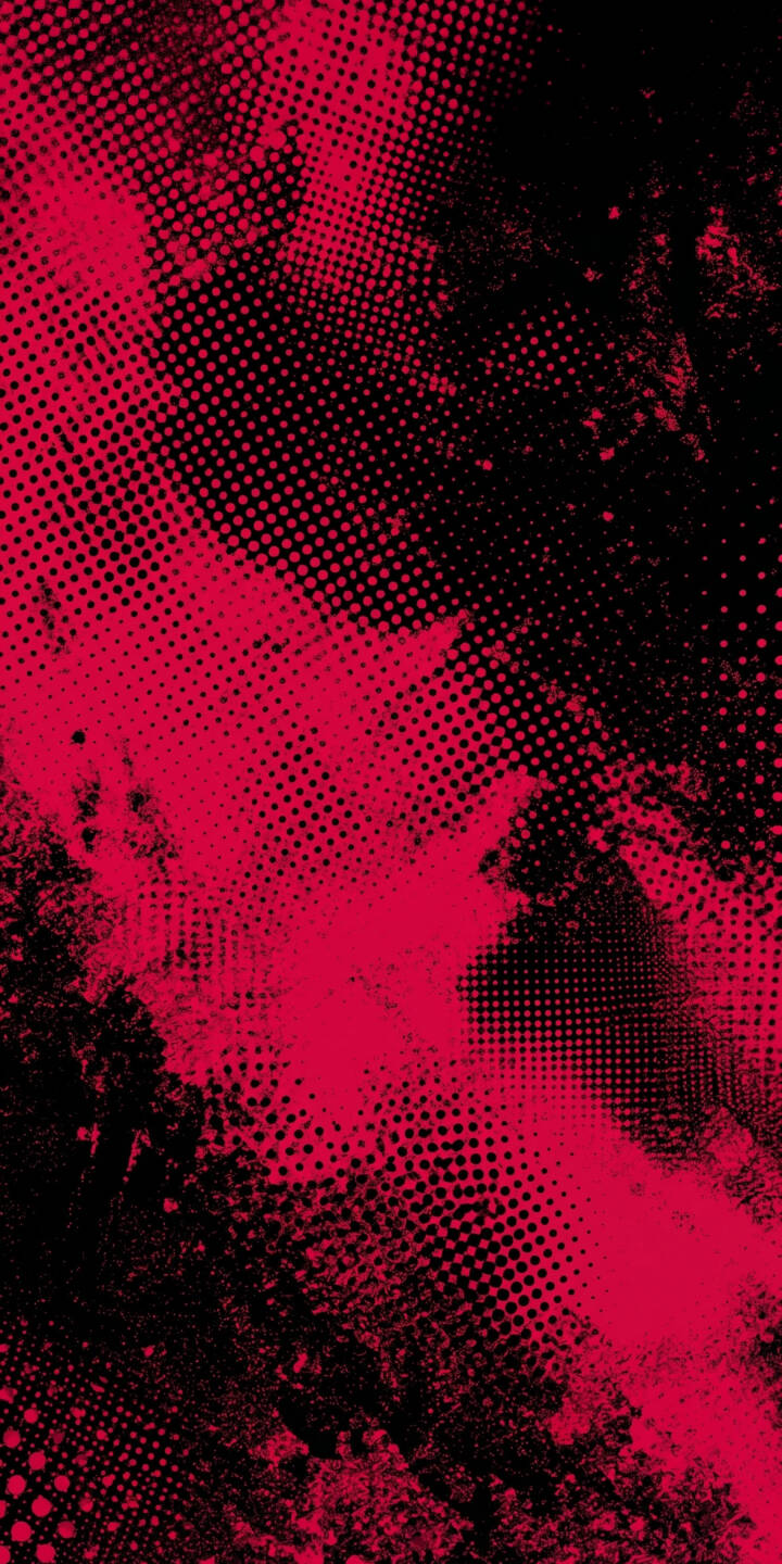 Vibrant crimson bursts with a dynamic halftone dot effect against a deep black background, creating an intense, distressed grunge texture in this striking 4K wallpaper. This abstract wallpaper offers a unique and edgy look for your iPhone. | aesthetic black dark red iphone abstract wallpaper mobile 4k wallpaper hd wallpaper grunge halftone Vibrant crimson bursts with a dynamic halftone dot effect against a deep black background, creating an intense, distressed grunge texture in this striking 4K wallpaper. This abstract wallpaper offers a unique and edgy look for your iPhone.