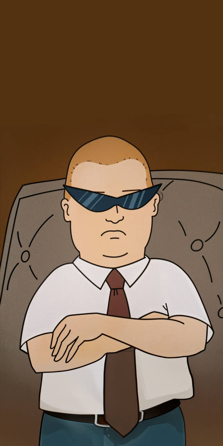 From behind futuristic shades, Bobby Hill’s arms are confidently crossed as he sports a formal shirt and tie in this compelling 4K wallpaper. This iconic character takes on a cool agent persona, making it an ideal iPhone wallpaper for fans of the meme. | cartoon meme sunglasses iphone wallpaper cool agent mobile 4k wallpaper hd wallpaper bobby hill king of the hill From behind futuristic shades, Bobby Hill’s arms are confidently crossed as he sports a formal shirt and tie in this compelling 4K wallpaper. This iconic character takes on a cool agent persona, making it an ideal iPhone wallpaper for fans of the meme.