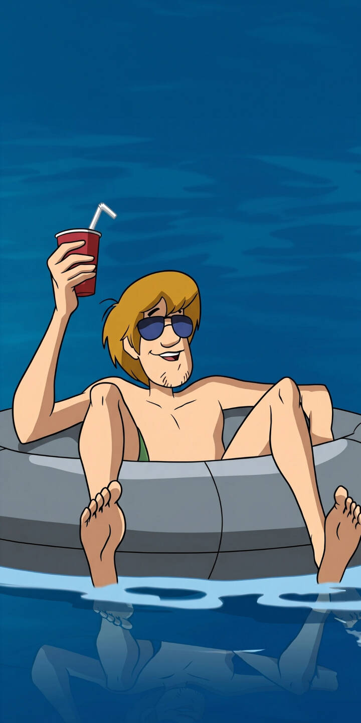 Shaggy flashes a contented smile, chilling in sunglasses with a red drink in hand, in this relaxing 4K wallpaper perfect for your iPhone. This vibrant pool wallpaper captures the ultimate chill vibes of everyone's favorite snack-loving detective. | cartoon sunglasses pool summer iphone wallpaper relaxing mobile scooby doo shaggy 4k wallpaper hd wallpaper Shaggy flashes a contented smile, chilling in sunglasses with a red drink in hand, in this relaxing 4K wallpaper perfect for your iPhone. This vibrant pool wallpaper captures the ultimate chill vibes of everyone's favorite snack-loving detective.