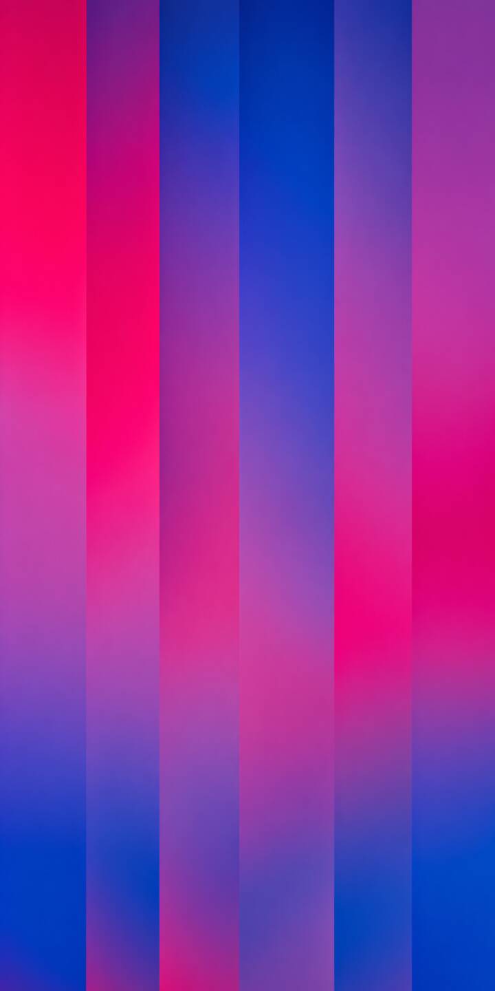Vibrant hues of fuchsia, purple, and blue blend seamlessly in dynamic vertical stripes, creating a captivating 4K gradient wallpaper perfect for your iPhone. This striking abstract wallpaper offers a sleek and modern visual experience. | aesthetic iphone abstract wallpaper gradient modern stripes mobile 4k wallpaper hd wallpaper vibrant colors pink blue Vibrant hues of fuchsia, purple, and blue blend seamlessly in dynamic vertical stripes, creating a captivating 4K gradient wallpaper perfect for your iPhone. This striking abstract wallpaper offers a sleek and modern visual experience.