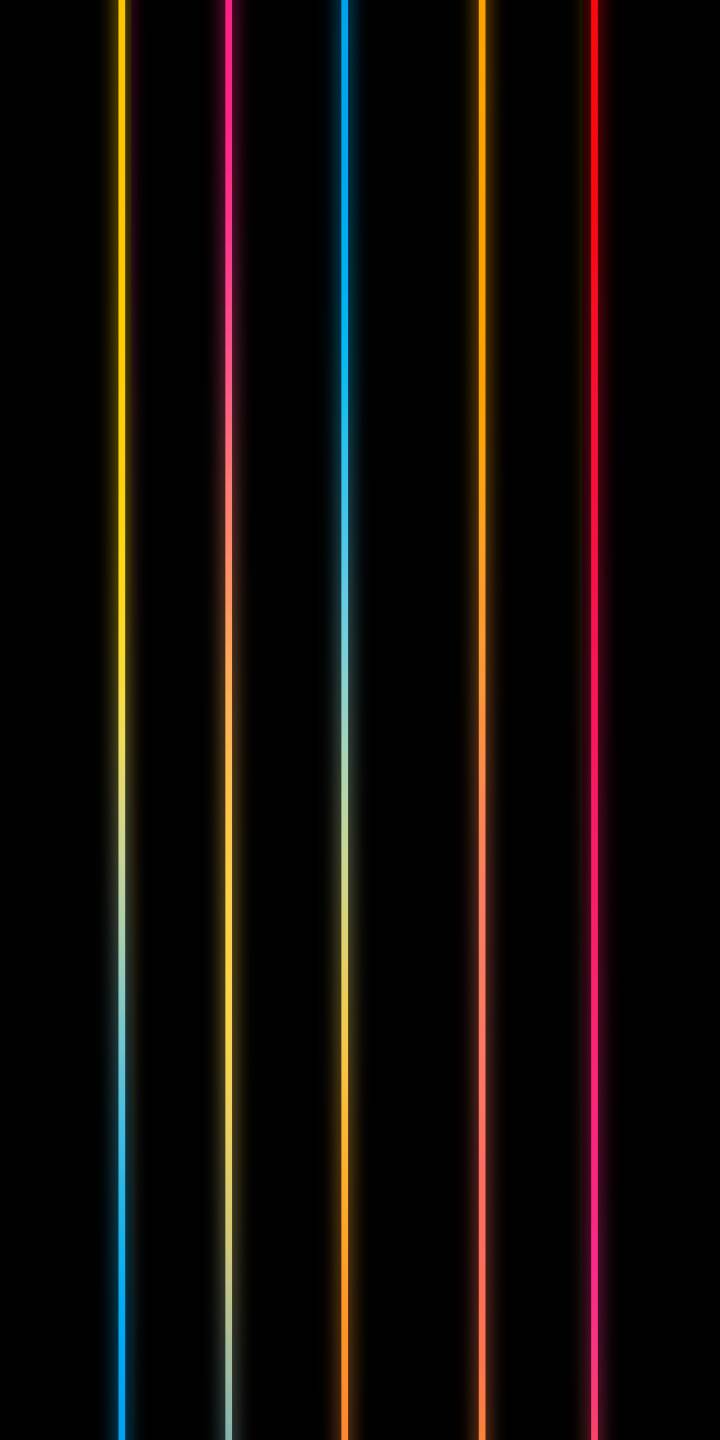 Multiple glowing vertical lines in a vibrant spectrum of colors illuminate a deep black background, offering a visually striking 4K wallpaper — a perfect minimalist wallpaper for iPhone customization. | colorful iphone abstract minimalist wallpaper mobile 4k wallpaper hd wallpaper vertical stripes dark background neon lines glowing lines Multiple glowing vertical lines in a vibrant spectrum of colors illuminate a deep black background, offering a visually striking 4K wallpaper — a perfect minimalist wallpaper for iPhone customization.