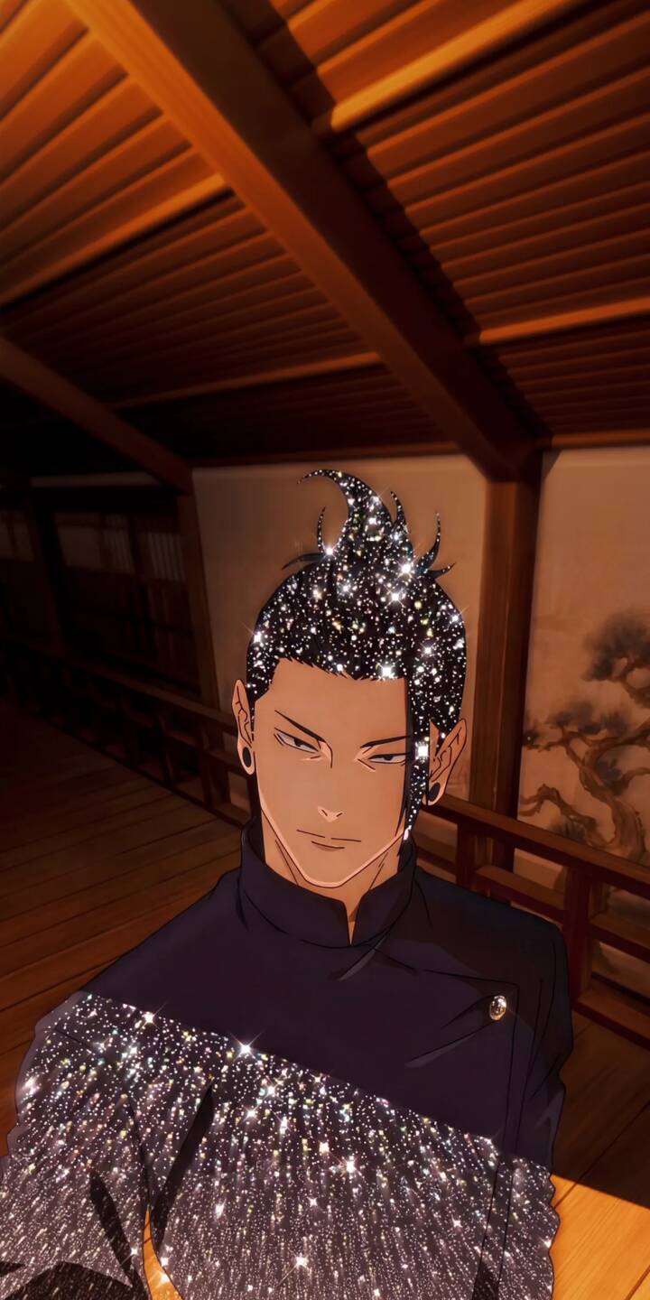 Glittering specks illuminate Suguru Geto's spiky hair and dark outfit in this mesmerizing 4K wallpaper, making it a stellar wallpaper choice for iPhone users. | aesthetic anime iphone wallpaper mobile 4k wallpaper hd wallpaper glitter geto jujutsu kaisen sparkle suguru geto pfp Glittering specks illuminate Suguru Geto's spiky hair and dark outfit in this mesmerizing 4K wallpaper, making it a stellar wallpaper choice for iPhone users.