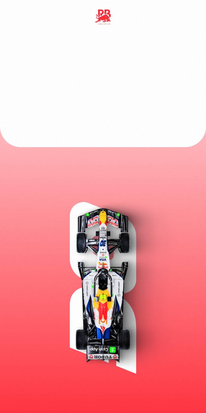 A sleek Red Bull F1 car in vibrant red, white, and blue livery dominates this stunning top-down 4K wallpaper, featuring intricate sponsor details and a dynamic red-to-white gradient background — a perfect mobile wallpaper for iPhone race fans. | aesthetic iphone minimalist motorsport wallpaper racing formula 1 mobile f1 car 4k wallpaper hd wallpaper red bull racing A sleek Red Bull F1 car in vibrant red, white, and blue livery dominates this stunning top-down 4K wallpaper, featuring intricate sponsor details and a dynamic red-to-white gradient background — a perfect mobile wallpaper for iPhone race fans.