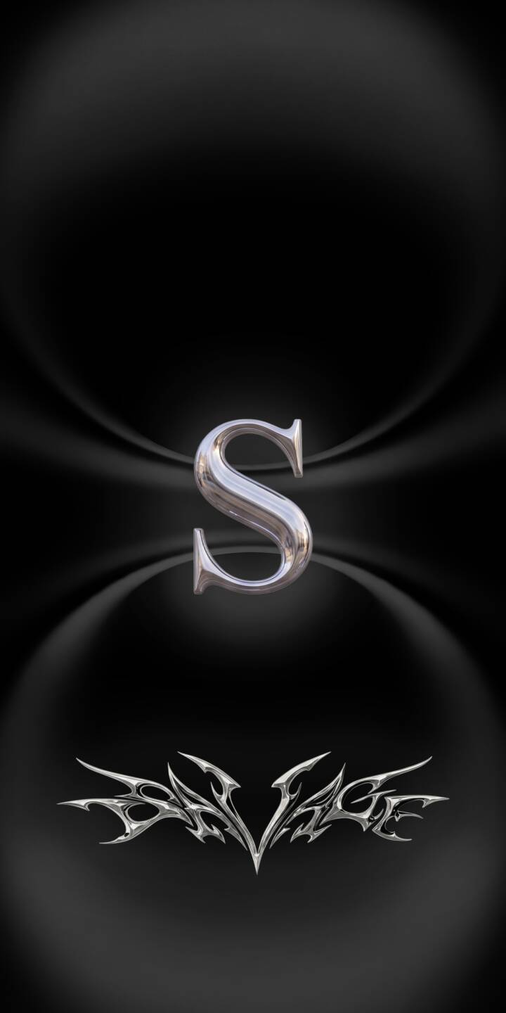 The shimmering chrome finish of the letter 'S' takes center stage against a dark, minimalist background in this stunning 4K wallpaper, making for an eye-catching iPhone wallpaper. This elegant design also features an intricate tribal 'Savage' graphic at the bottom. | chrome iphone s minimalist wallpaper mobile metallic 4k wallpaper hd wallpaper savage letter s The shimmering chrome finish of the letter 'S' takes center stage against a dark, minimalist background in this stunning 4K wallpaper, making for an eye-catching iPhone wallpaper. This elegant design also features an intricate tribal 'Savage' graphic at the bottom.