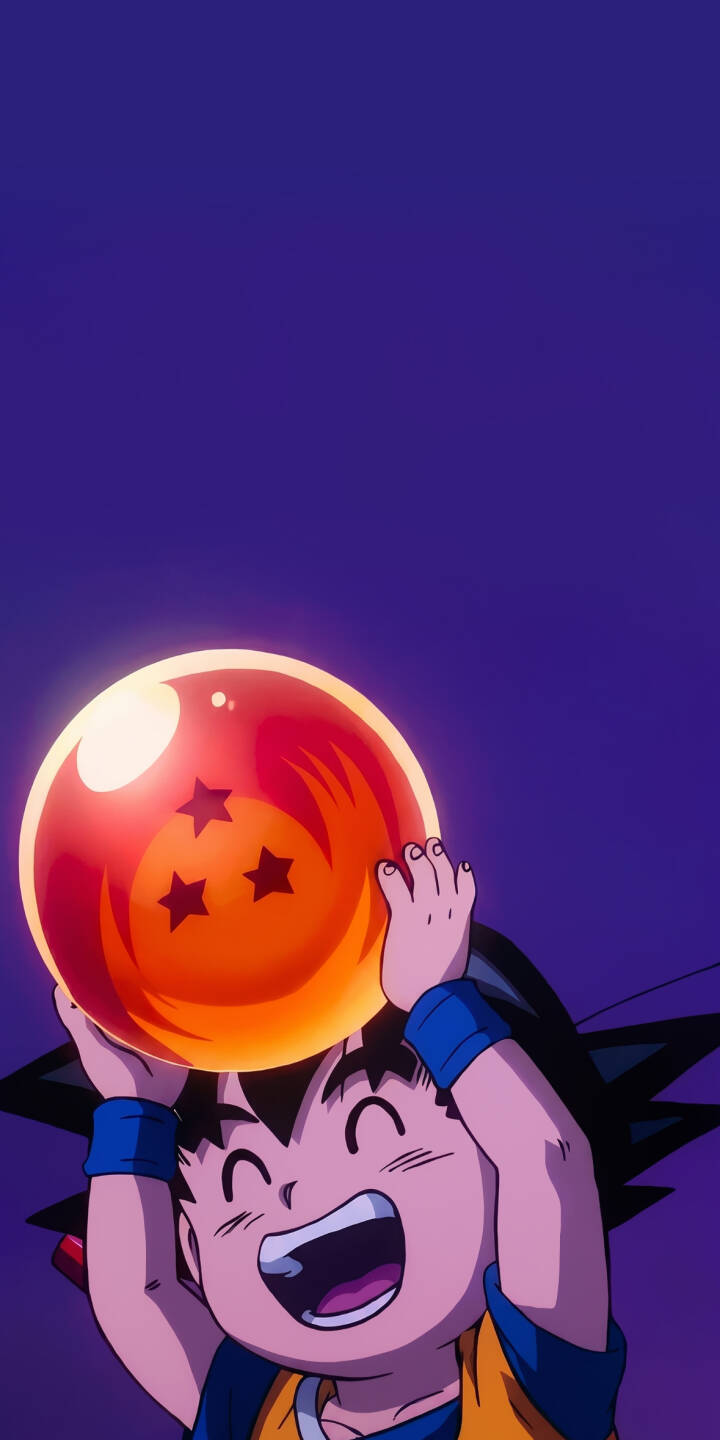 Kid Goku grins widely, joyfully holding the glowing 3-star Dragon Ball against a vibrant purple background in this enchanting 4K wallpaper — a perfect anime wallpaper for iPhone screens, bringing classic charm. | anime manga iphone happy goku wallpaper mobile 4k wallpaper hd wallpaper dragon ball kid goku 3 star dragon ball Kid Goku grins widely, joyfully holding the glowing 3-star Dragon Ball against a vibrant purple background in this enchanting 4K wallpaper — a perfect anime wallpaper for iPhone screens, bringing classic charm.