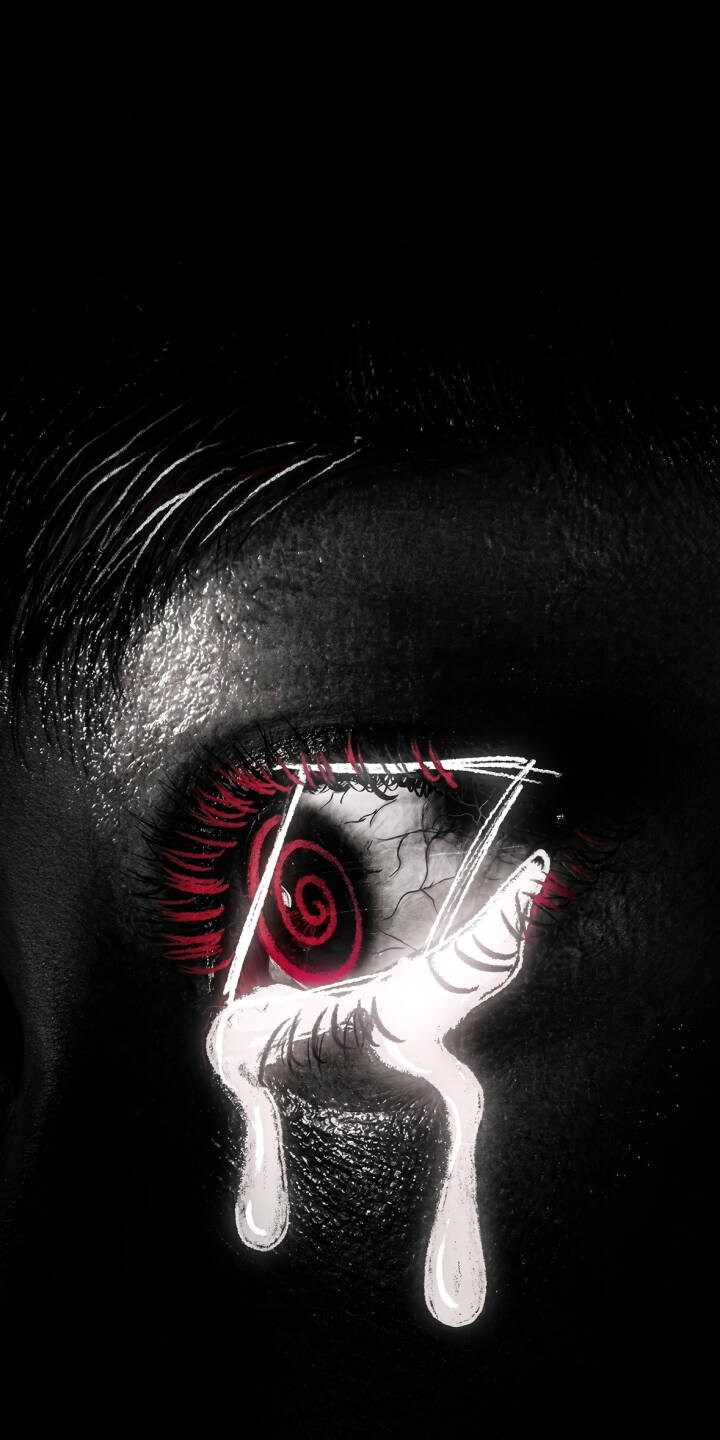 A chilling red spiral dominates the center of a cracked, bloodshot eye, with thick white tears dripping down in this haunting 4K wallpaper. This terrifying Jigsaw-inspired wallpaper is perfect for personalizing your iPhone screen. | iphone scary wallpaper horror mobile 4k wallpaper hd wallpaper dark aesthetic jigsaw saw creepy eye red spiral A chilling red spiral dominates the center of a cracked, bloodshot eye, with thick white tears dripping down in this haunting 4K wallpaper. This terrifying Jigsaw-inspired wallpaper is perfect for personalizing your iPhone screen.