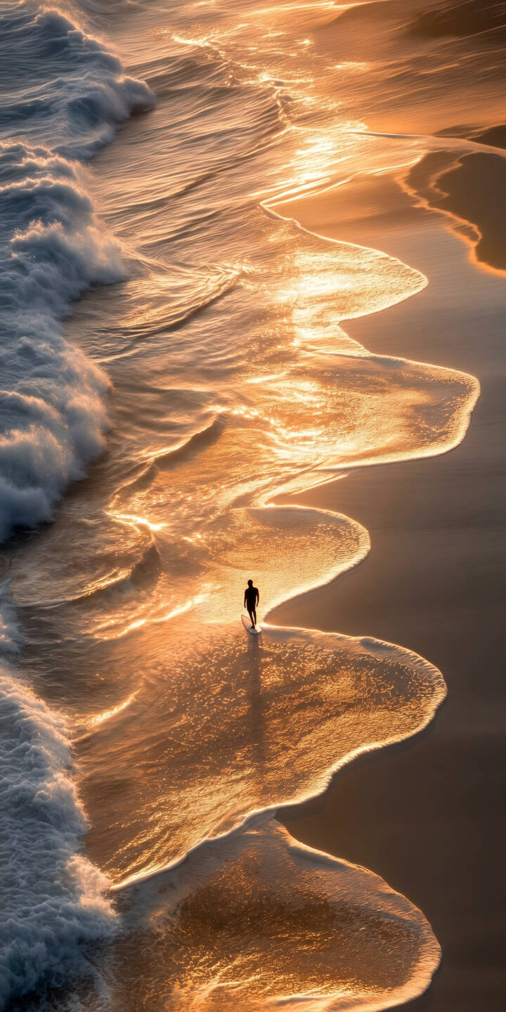 Waves of brilliant gold crash upon the shore, illuminating a lone figure in this breathtaking 4K beach wallpaper
-- a must-have serene wallpaper for iPhone fans of natural beauty. | sunset beach iphone nature ocean waves wallpaper golden mobile 4k wallpaper hd wallpaper serene Waves of brilliant gold crash upon the shore, illuminating a lone figure in this breathtaking 4K beach wallpaper
-- a must-have serene wallpaper for iPhone fans of natural beauty.