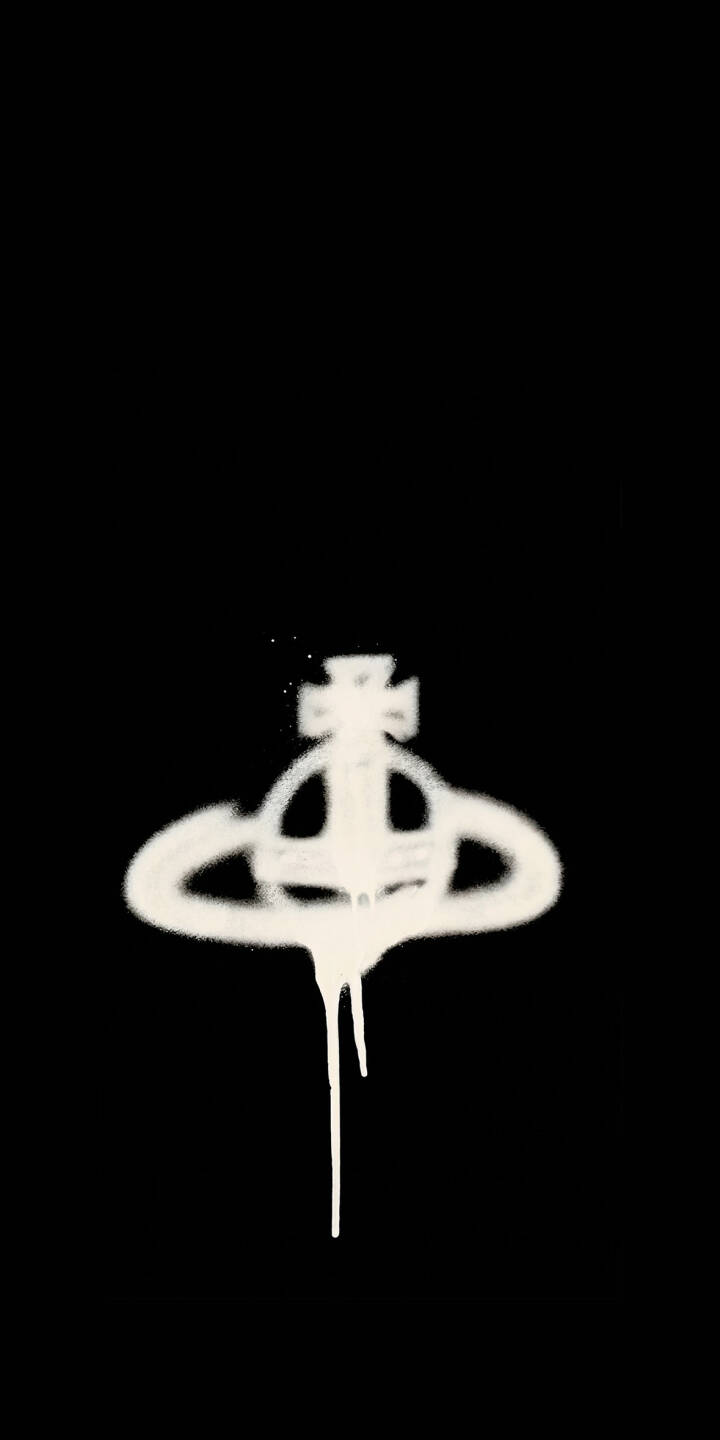 A white spray paint Vivienne Westwood orb logo, featuring realistic paint drips, stands out sharply against a solid black background in this striking 4K wallpaper. This aesthetic wallpaper is perfect for iPhone users seeking a blend of high fashion punk and minimalist grunge for their mobile screen. | iphone minimalist wallpaper graffiti mobile spray paint 4k wallpaper hd wallpaper punk aesthetic vivienne westwood orb logo A white spray paint Vivienne Westwood orb logo, featuring realistic paint drips, stands out sharply against a solid black background in this striking 4K wallpaper. This aesthetic wallpaper is perfect for iPhone users seeking a blend of high fashion punk and minimalist grunge for their mobile screen.