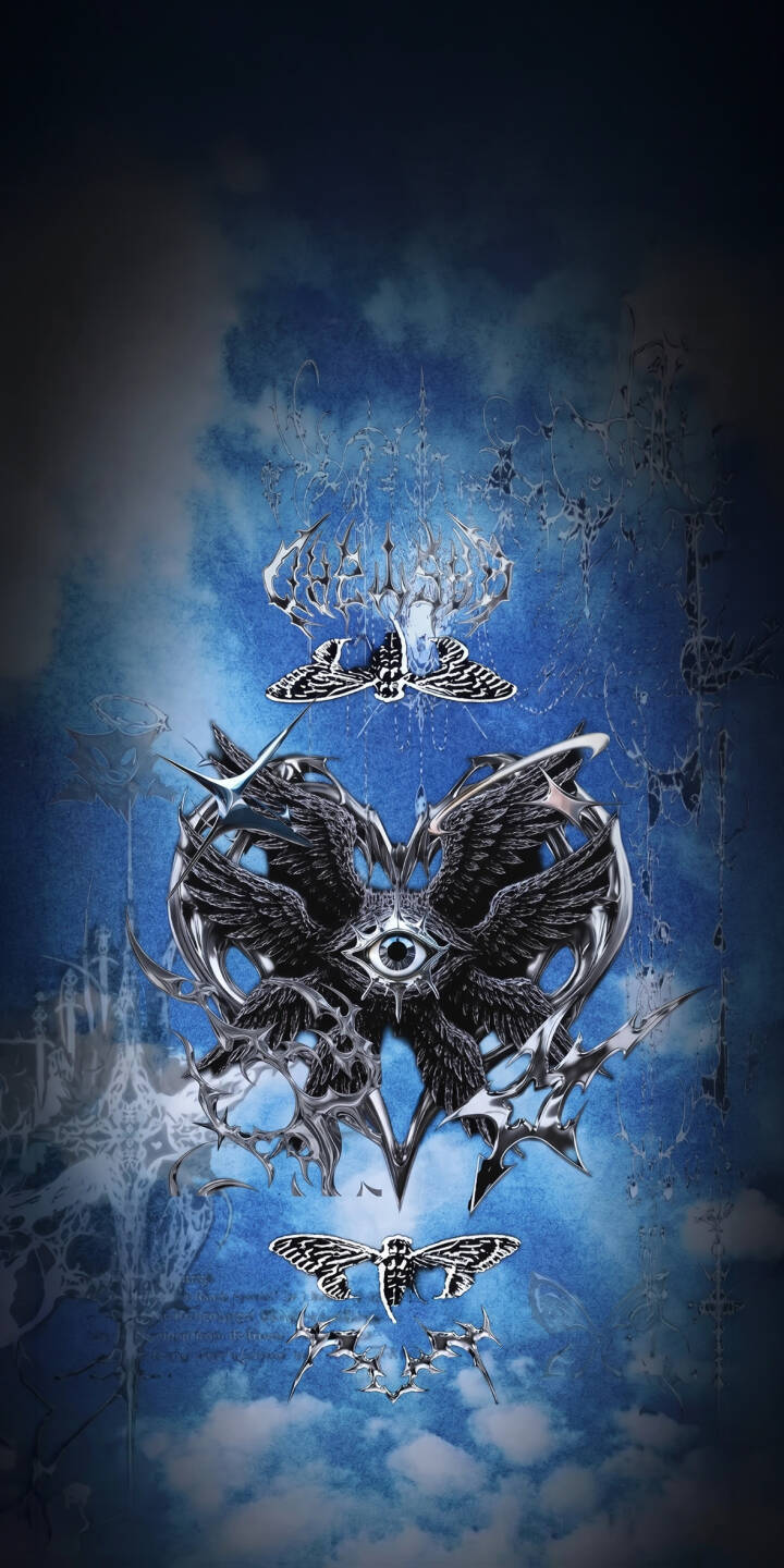 A profound central eye, surrounded by dark, metallic wings and sharp, skeletal spikes, dominates this mystic seraphic angel wallpaper, set against a deep blue, textured background. This captivating 4K wallpaper is perfect for personalizing your iPhone. | angel gothic iphone wallpaper mobile 4k wallpaper hd wallpaper mystic seraphim dark fantasy biblically accurate angel moth A profound central eye, surrounded by dark, metallic wings and sharp, skeletal spikes, dominates this mystic seraphic angel wallpaper, set against a deep blue, textured background. This captivating 4K wallpaper is perfect for personalizing your iPhone.