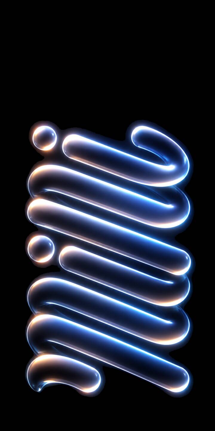 Vibrant blue and warm orange lights form glowing, abstract tubes that coil dynamically against a deep black background, creating an eye-catching 4K wallpaper perfect for your iPhone. This futuristic wallpaper adds a striking digital aesthetic to any screen, highlighting a blend of fluid shapes and intense color contrast. | iphone abstract minimalist wallpaper futuristic mobile digital art 4k wallpaper hd wallpaper neon glow blue orange glowing tubes Vibrant blue and warm orange lights form glowing, abstract tubes that coil dynamically against a deep black background, creating an eye-catching 4K wallpaper perfect for your iPhone. This futuristic wallpaper adds a striking digital aesthetic to any screen, highlighting a blend of fluid shapes and intense color contrast.