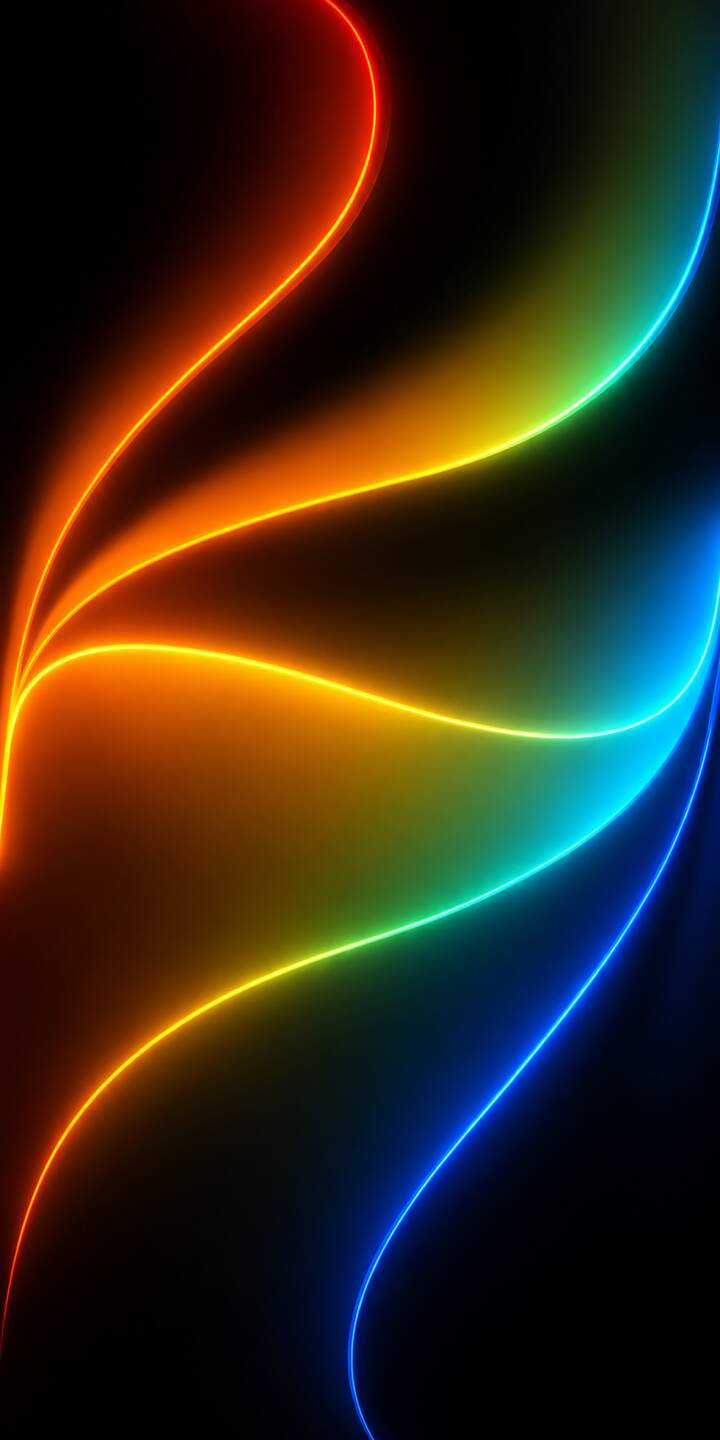 Graceful, brightly glowing neon waves in a full spectrum of colors create a stunning visual against the deep black background in this exquisite 4K wallpaper, making it a perfect iPhone wallpaper. | aesthetic neon glow rainbow colorful iphone abstract minimalist wallpaper mobile 4k wallpaper hd wallpaper Graceful, brightly glowing neon waves in a full spectrum of colors create a stunning visual against the deep black background in this exquisite 4K wallpaper, making it a perfect iPhone wallpaper.