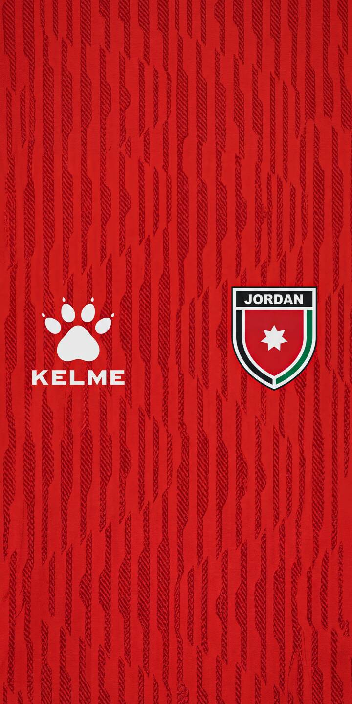 Show your support for Jordan at the FIFA World Cup 2026™ with this stunning 4K iPhone wallpaper. Crafted from the official Jordan away jersey texture, this wallpaper captures the true spirit of one of the 48 nations competing on the world's biggest stage. Perfect for fans heading into the tournament. | sports logo red crest jordan iphone wallpaper mobile home 4k wallpaper hd wallpaper 2026 fifa world cup national team fifa world cup fifa world cup 2026 world cup 2026 fifa 2026 jersey 2026 jordan football away away kits home kits Show your support for Jordan at the FIFA World Cup 2026™ with this stunning 4K iPhone wallpaper. Crafted from the official Jordan away jersey texture, this wallpaper captures the true spirit of one of the 48 nations competing on the world's biggest stage. Perfect for fans heading into the tournament.