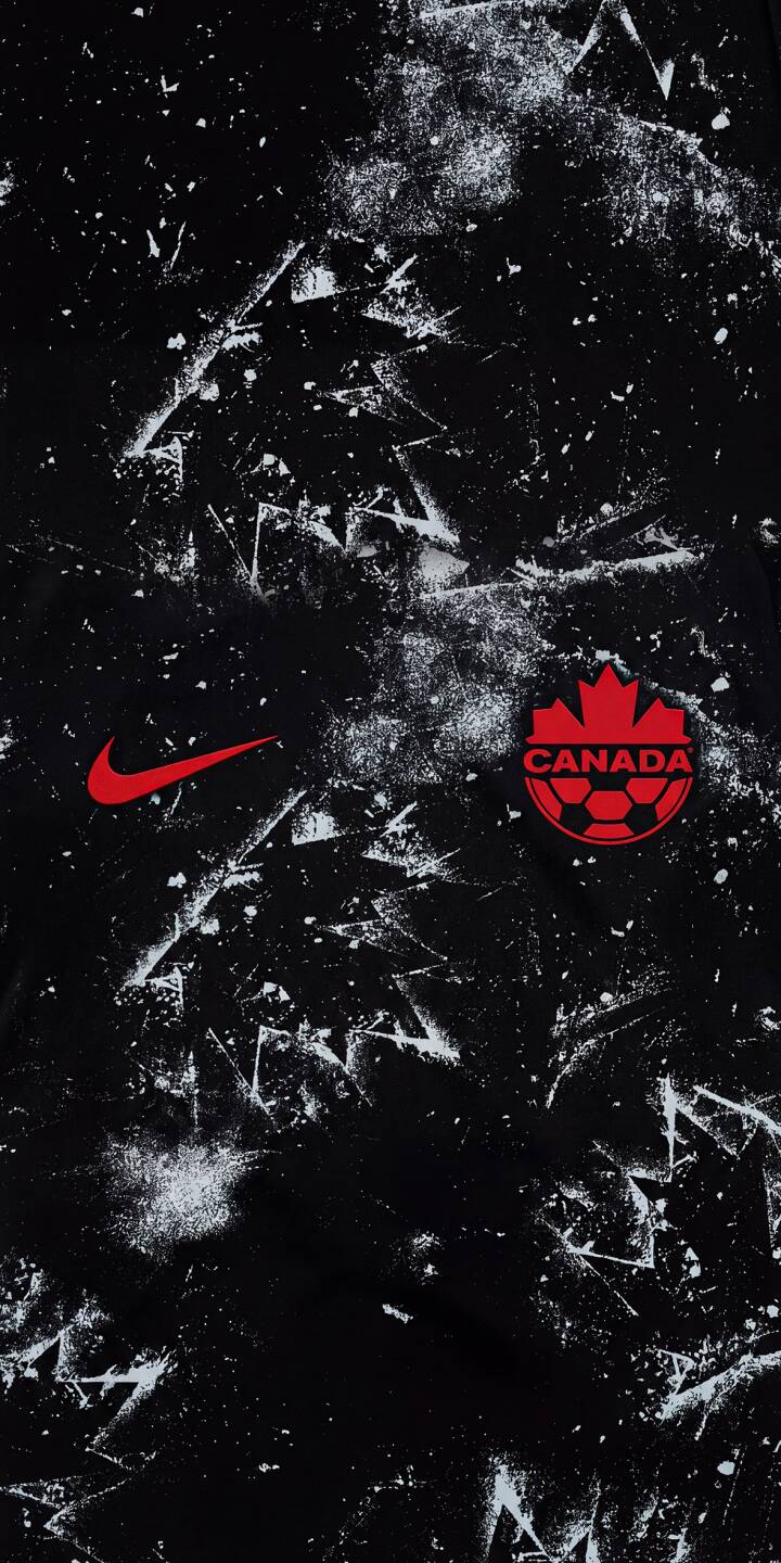Show your support for Canada at the FIFA World Cup 2026™ with this stunning 4K iPhone wallpaper. Crafted from the official Canada away jersey texture, this wallpaper captures the true spirit of one of the 48 nations competing on the world's biggest stage. Perfect for fans heading into the tournament. | sports nike iphone abstract wallpaper mobile home 4k wallpaper hd wallpaper red and black 2026 fifa world cup canada soccer canada fifa world cup fifa world cup 2026 world cup 2026 fifa 2026 jersey 2026 splatter away away kits home kits Show your support for Canada at the FIFA World Cup 2026™ with this stunning 4K iPhone wallpaper. Crafted from the official Canada away jersey texture, this wallpaper captures the true spirit of one of the 48 nations competing on the world's biggest stage. Perfect for fans heading into the tournament.