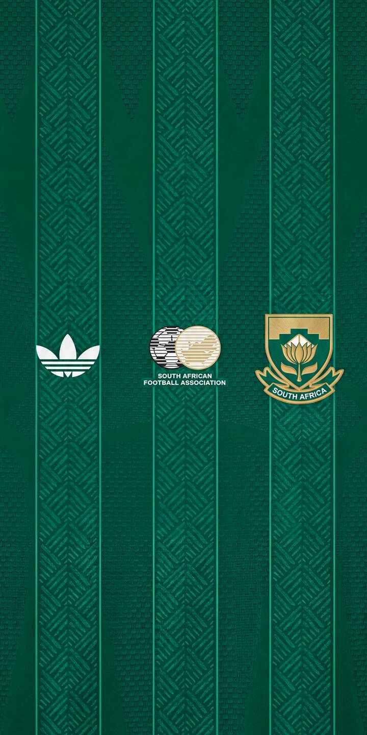Show your support for South Africa at the FIFA World Cup 2026™ with this stunning 4K iPhone wallpaper. Crafted from the official South Africa away jersey texture, this wallpaper captures the true spirit of one of the 48 nations competing on the world's biggest stage. Perfect for fans heading into the tournament. | green iphone adidas wallpaper sport mobile home 4k wallpaper hd wallpaper 2026 fifa world cup football jersey fifa world cup bafana bafana fifa world cup 2026 world cup 2026 fifa 2026 jersey 2026 south africa football safa away away kits home kits Show your support for South Africa at the FIFA World Cup 2026™ with this stunning 4K iPhone wallpaper. Crafted from the official South Africa away jersey texture, this wallpaper captures the true spirit of one of the 48 nations competing on the world's biggest stage. Perfect for fans heading into the tournament.