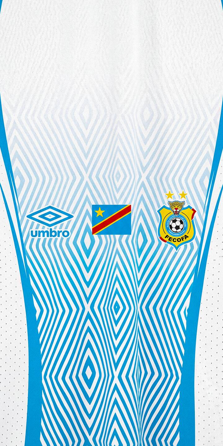 Show your support for DR Congo at the FIFA World Cup 2026™ with this stunning 4K iPhone wallpaper. Crafted from the official DR Congo away jersey texture, this wallpaper captures the true spirit of one of the 48 nations competing on the world's biggest stage. Perfect for fans heading into the tournament. | football iphone soccer wallpaper jersey mobile home 4k wallpaper hd wallpaper geometric 2026 fifa world cup fifa world cup dr congo fecofa umbro fifa world cup 2026 world cup 2026 fifa 2026 jersey 2026 away away kits home kits Show your support for DR Congo at the FIFA World Cup 2026™ with this stunning 4K iPhone wallpaper. Crafted from the official DR Congo away jersey texture, this wallpaper captures the true spirit of one of the 48 nations competing on the world's biggest stage. Perfect for fans heading into the tournament.