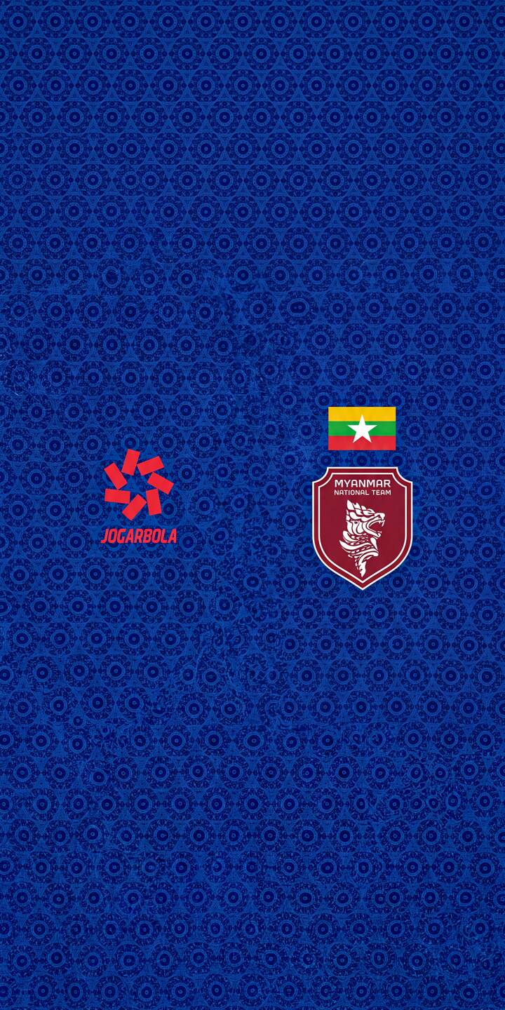 Show your support for Myanmar at 2026 with this stunning 4K iPhone wallpaper. Crafted from the official Myanmar home kit jersey texture, this wallpaper captures the true spirit of one of the nations competing on the world's biggest stage. Perfect for fans heading into the tournament. | aesthetic iphone wallpaper sport mobile 4k wallpaper hd wallpaper team spirit football crest myanmar national team myanmar football blue pattern myanmar Show your support for Myanmar at 2026 with this stunning 4K iPhone wallpaper. Crafted from the official Myanmar home kit jersey texture, this wallpaper captures the true spirit of one of the nations competing on the world's biggest stage. Perfect for fans heading into the tournament.