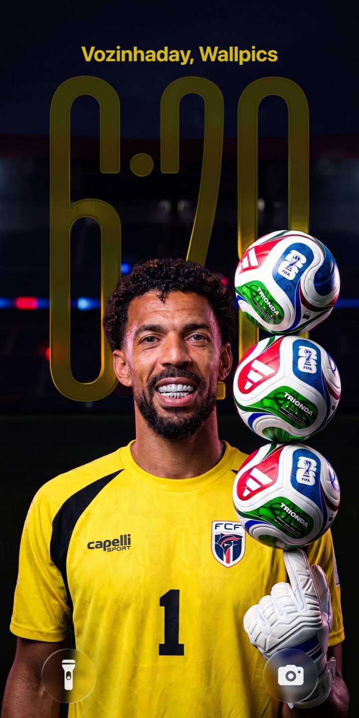 Three vibrantly colored soccer balls balance impossibly on the gloved finger of the smiling goalkeeper, whose confident grin with a striking grill is captured in this dynamic 4K wallpaper. This must-have sports wallpaper is ideal for iPhone users and soccer fans. | football goalkeeper iphone soccer wallpaper sport mobile 4k wallpaper hd wallpaper yellow jersey soccer balls vozinhaday Three vibrantly colored soccer balls balance impossibly on the gloved finger of the smiling goalkeeper, whose confident grin with a striking grill is captured in this dynamic 4K wallpaper. This must-have sports wallpaper is ideal for iPhone users and soccer fans.