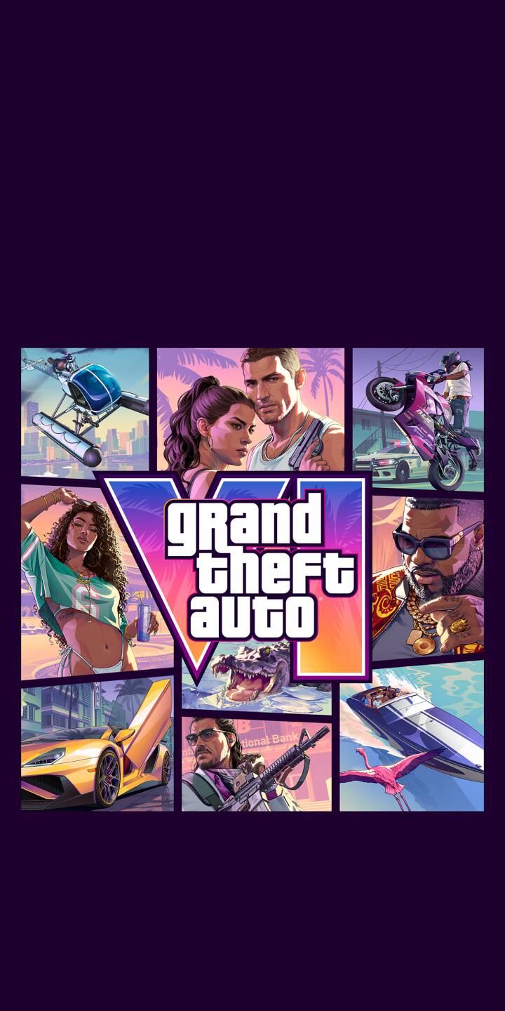 The vibrant artwork of Grand Theft Auto VI's character collage bursts with Miami-inspired scenes like the alligator and the luxury sports car in this stunning 4K wallpaper. Perfect for bringing the excitement of GTA VI to your iPhone, this dynamic wallpaper is a must-have for fans. | collage iphone vice city gaming wallpaper rockstar games action mobile gta 6 4k wallpaper hd wallpaper grand theft auto vi The vibrant artwork of Grand Theft Auto VI's character collage bursts with Miami-inspired scenes like the alligator and the luxury sports car in this stunning 4K wallpaper. Perfect for bringing the excitement of GTA VI to your iPhone, this dynamic wallpaper is a must-have for fans.