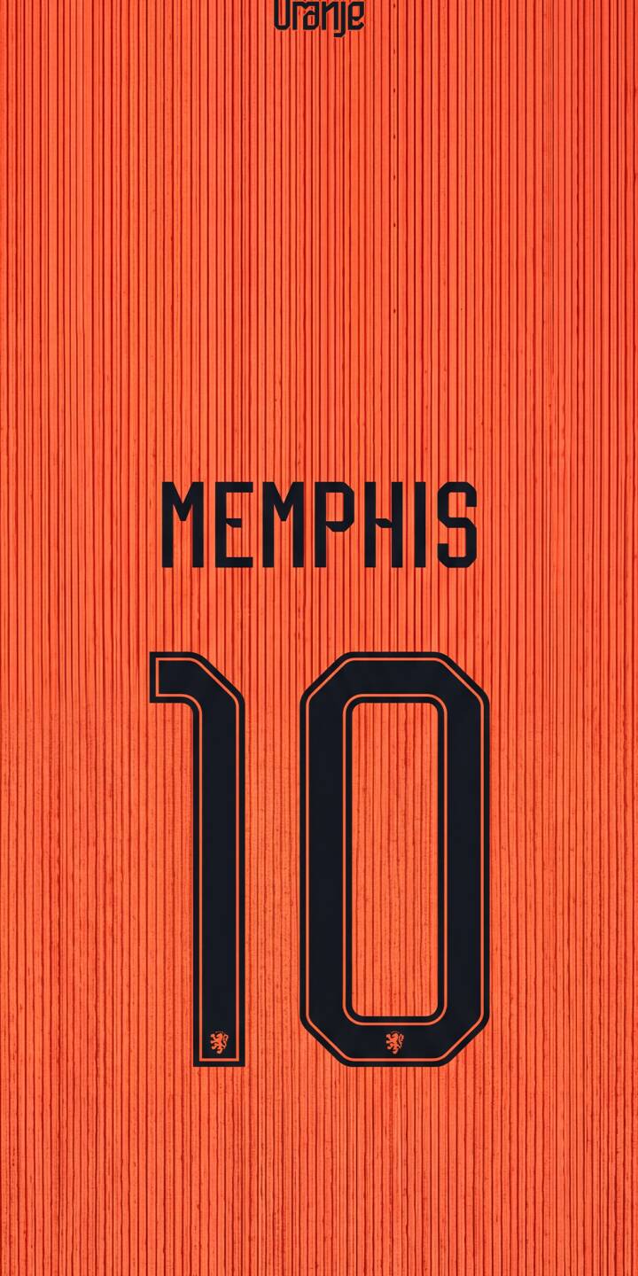 The vibrant orange color of Memphis Depay's number 10 jersey stands out prominently, complete with subtle ribbed texture and the 'Oranje' crest at the top, making this an ideal 4K wallpaper. This stunning wallpaper is perfect for iPhone users who want to display their support for the Netherlands team. | orange memphis iphone soccer wallpaper jersey mobile 4k wallpaper hd wallpaper netherlands depay oranje The vibrant orange color of Memphis Depay's number 10 jersey stands out prominently, complete with subtle ribbed texture and the 'Oranje' crest at the top, making this an ideal 4K wallpaper. This stunning wallpaper is perfect for iPhone users who want to display their support for the Netherlands team.