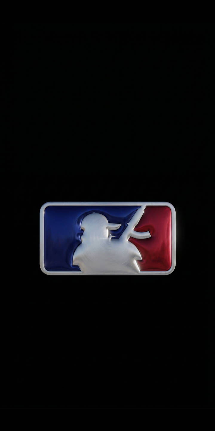The classic red, white, and blue MLB logo is chillingly reimagined with a silhouette holding an AK-47 rifle, creating a powerful 4K wallpaper for your iPhone. This unique wallpaper features a metallic sheen against a stark black background. | dark gun iphone wallpaper mobile 4k wallpaper hd wallpaper red white blue mlb parody ak47 baseball logo The classic red, white, and blue MLB logo is chillingly reimagined with a silhouette holding an AK-47 rifle, creating a powerful 4K wallpaper for your iPhone. This unique wallpaper features a metallic sheen against a stark black background.