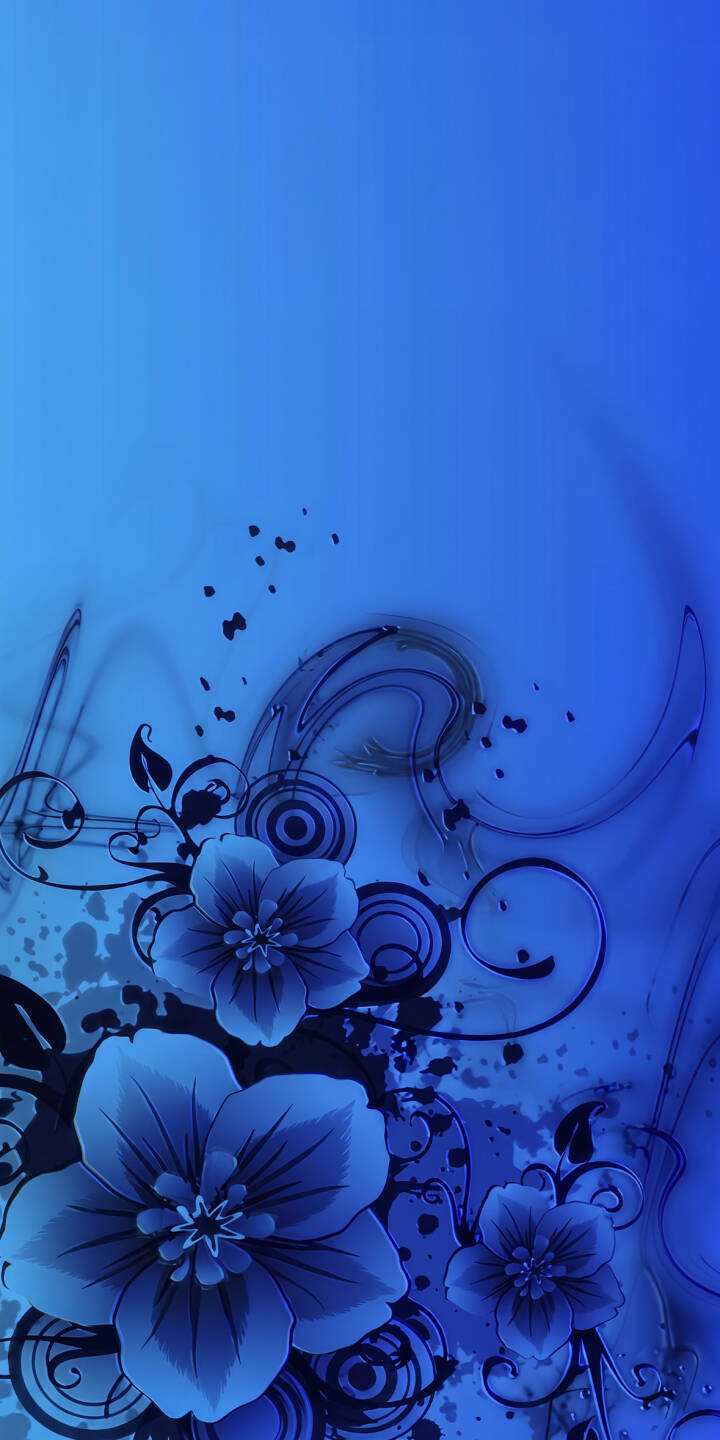 Deep sapphire and cerulean hues gradient across this mesmerizing 4K abstract floral wallpaper, featuring graceful black swirls and stylized blue flowers; a beautiful wallpaper for your iPhone. | flowers blue iphone abstract wallpaper gradient mobile floral swirls 4k wallpaper hd wallpaper Deep sapphire and cerulean hues gradient across this mesmerizing 4K abstract floral wallpaper, featuring graceful black swirls and stylized blue flowers; a beautiful wallpaper for your iPhone.